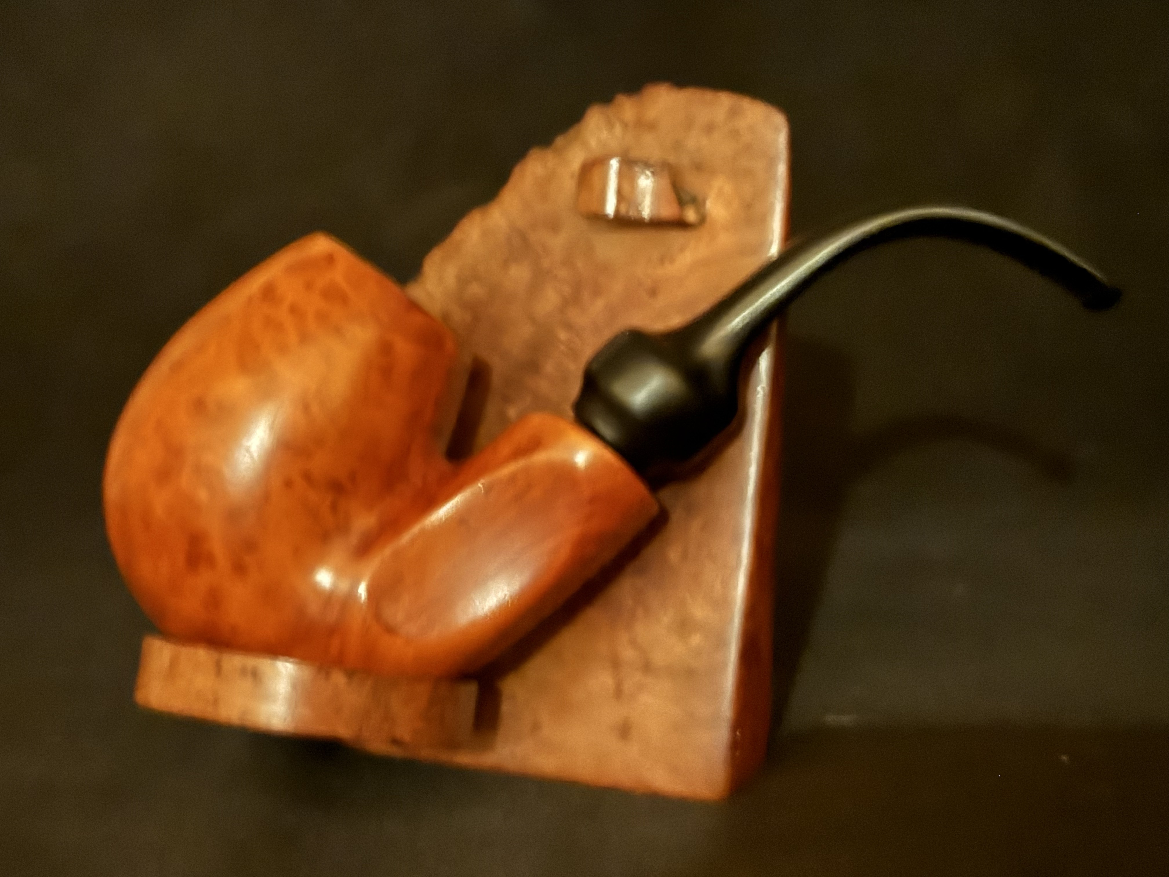 Lorenzo Monte Bianco 101 Smooth Full Bent Oom Paul Estate Pipe, 9mm Filter 7