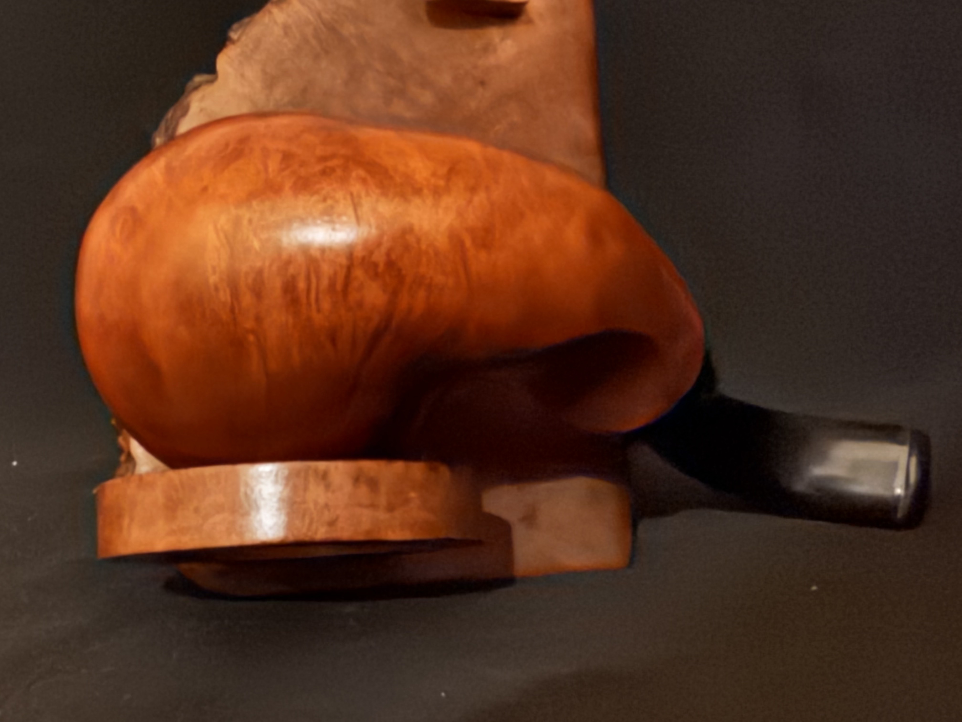 Lorenzo Monte Bianco 101 Smooth Full Bent Oom Paul Estate Pipe, 9mm Filter 9