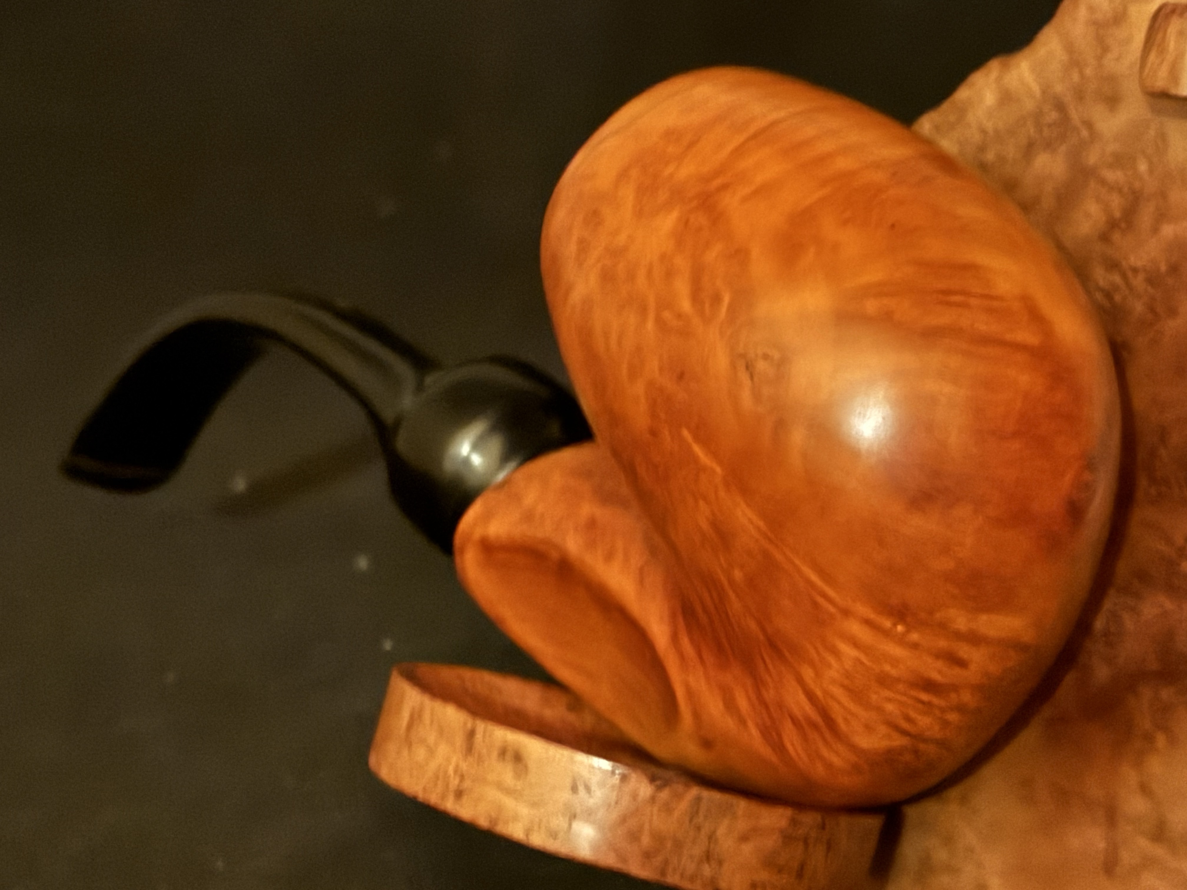 Lorenzo Monte Bianco 101 Smooth Full Bent Oom Paul Estate Pipe, 9mm Filter 10