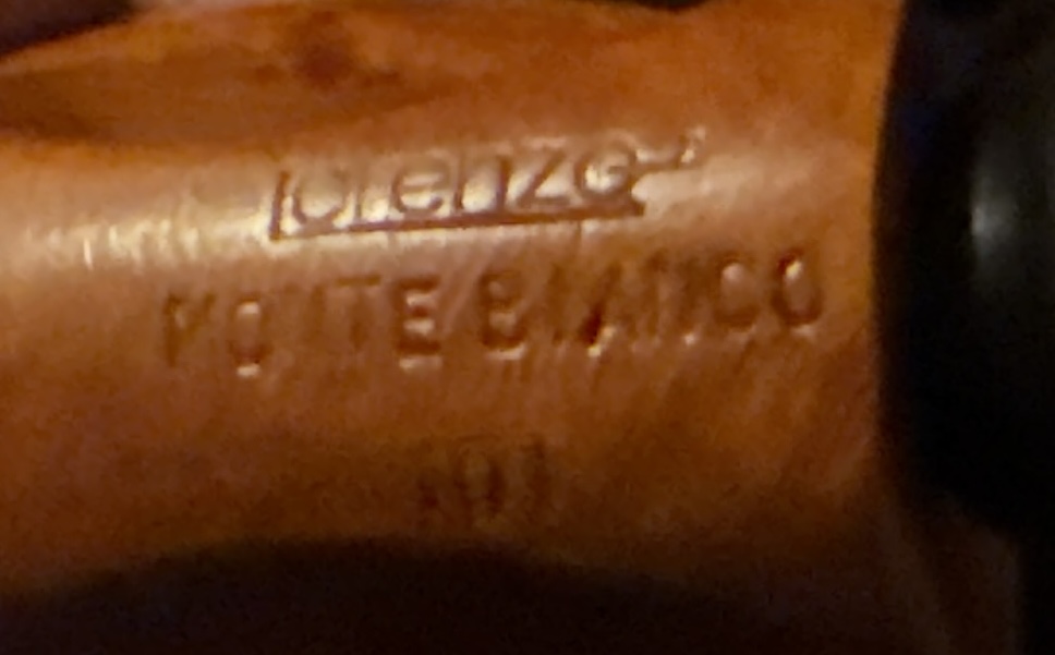 Lorenzo Monte Bianco 101 Smooth Full Bent Oom Paul Estate Pipe, 9mm Filter 13
