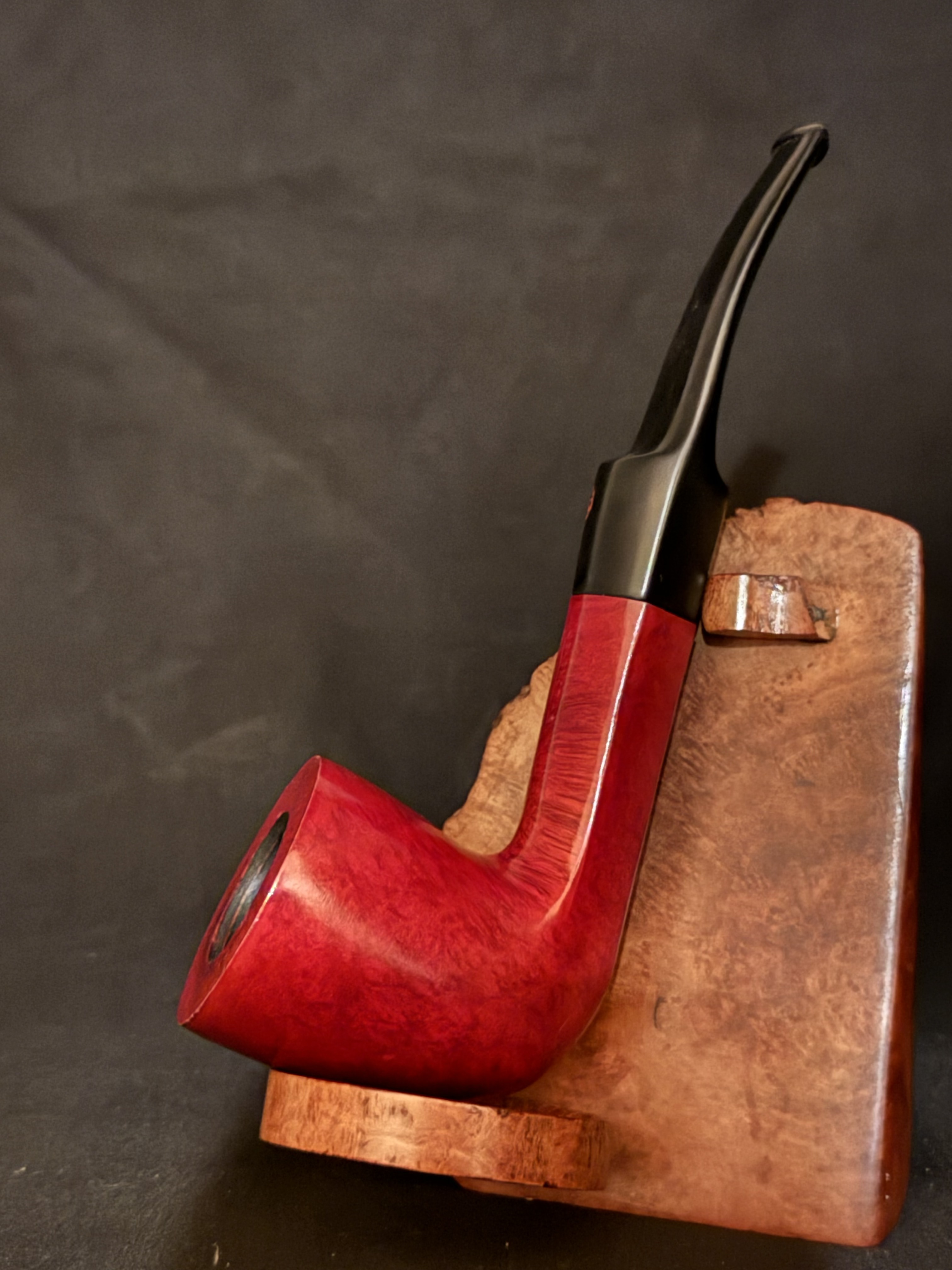 Spitfire by Lorenzo Monterosso Smooth Red Dublin Estate Pipe, 9mm Filter