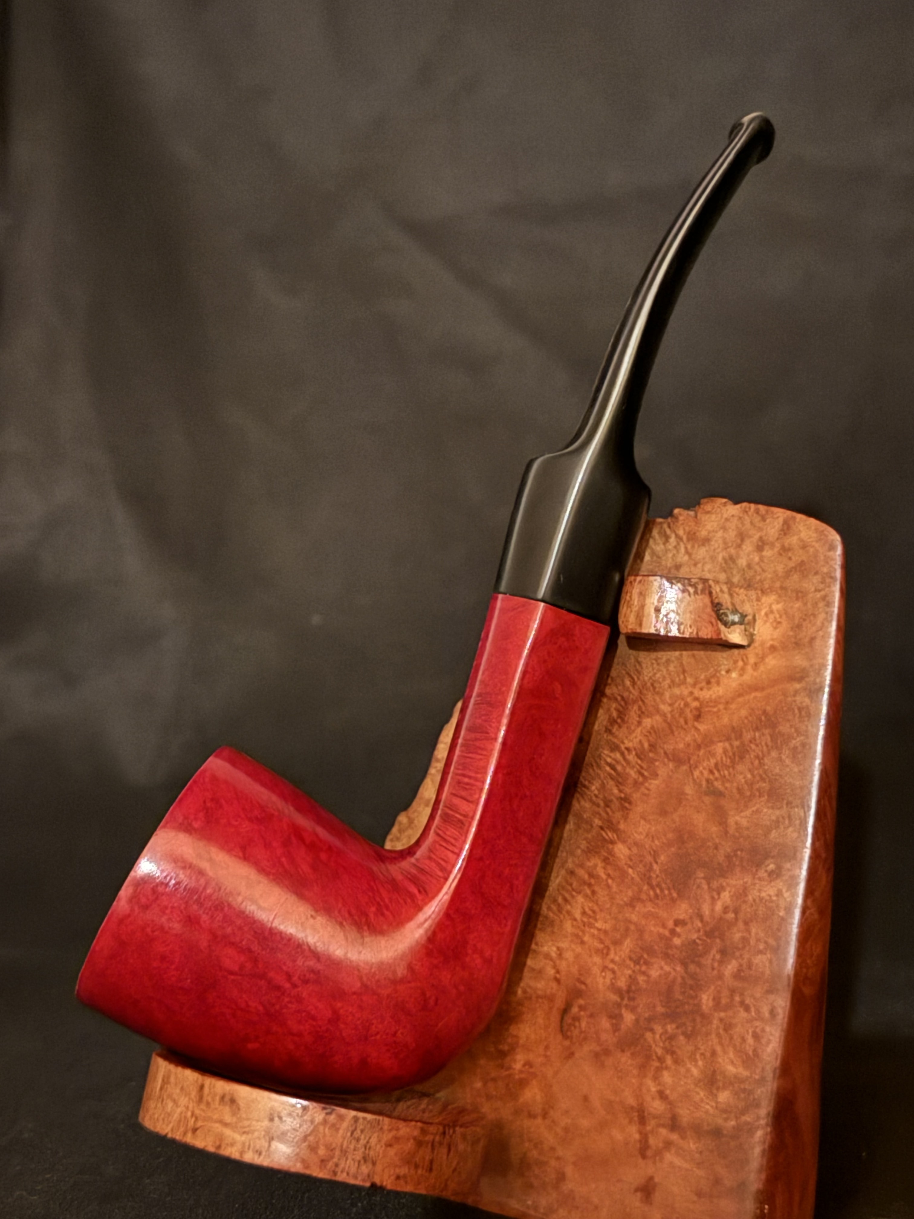 Spitfire by Lorenzo Monterosso Smooth Red Dublin Estate Pipe, 9mm Filter 2