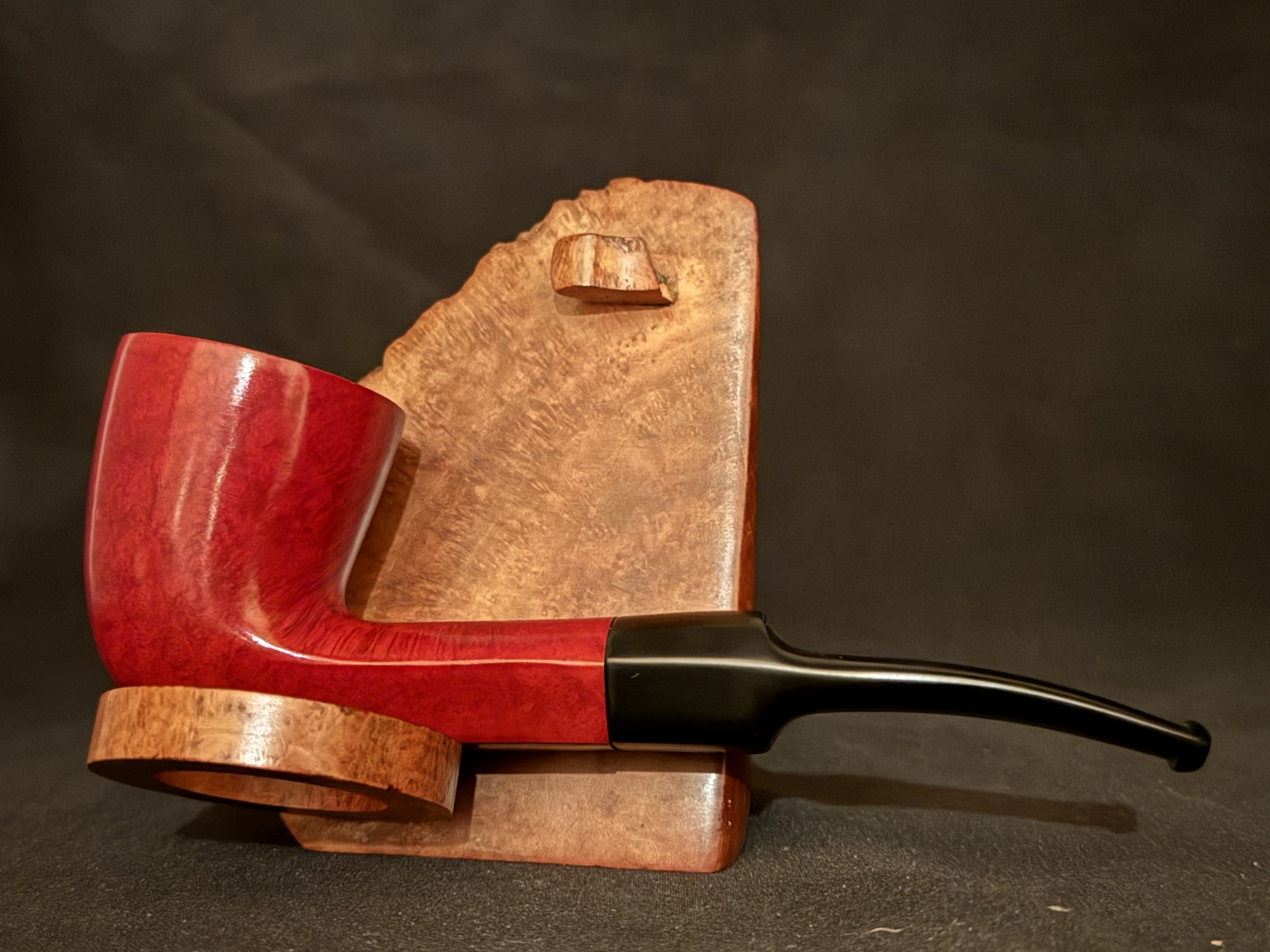 Spitfire by Lorenzo Monterosso Smooth Red Dublin Estate Pipe, 9mm Filter 4