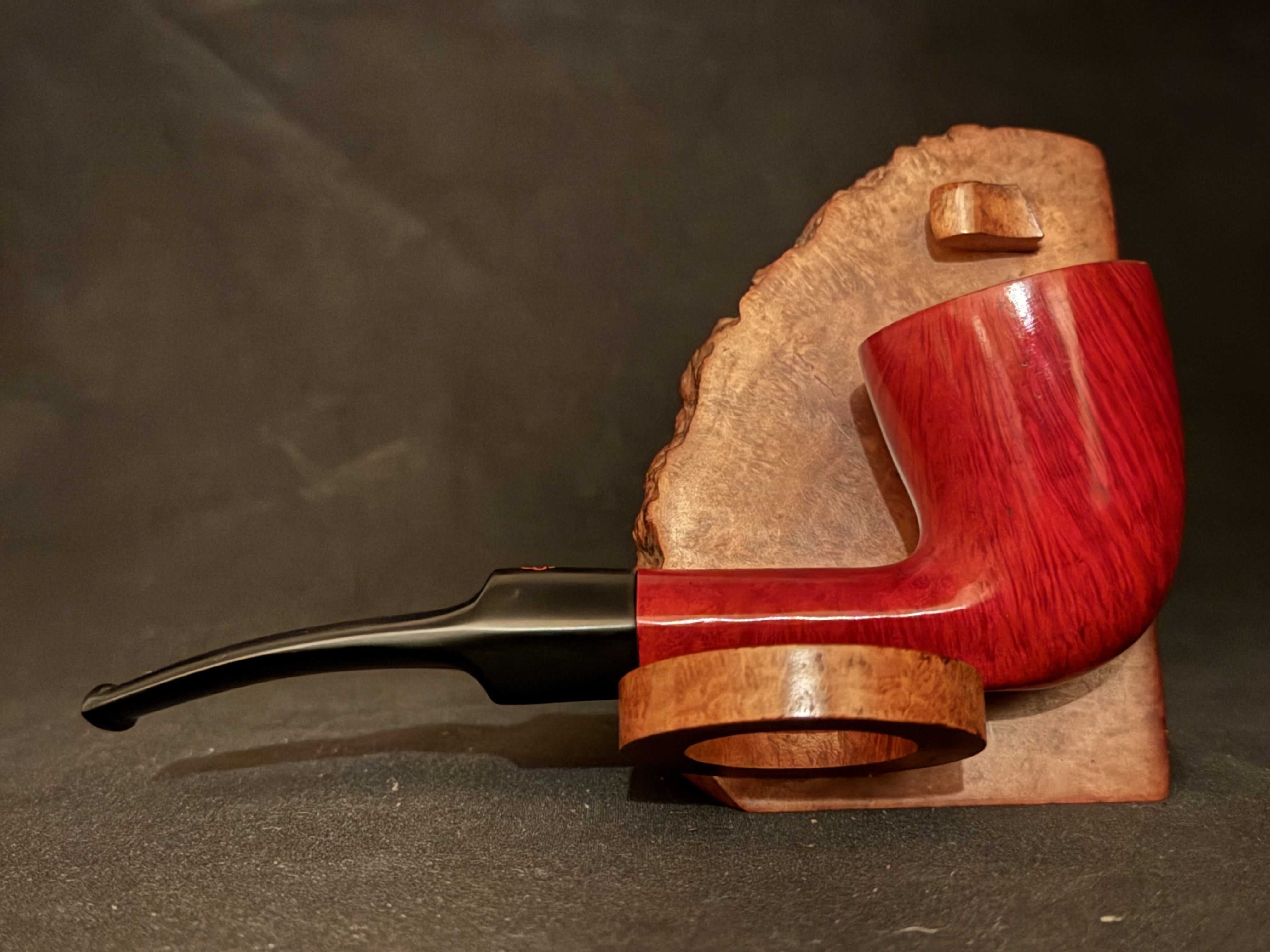 Spitfire by Lorenzo Monterosso Smooth Red Dublin Estate Pipe, 9mm Filter 5