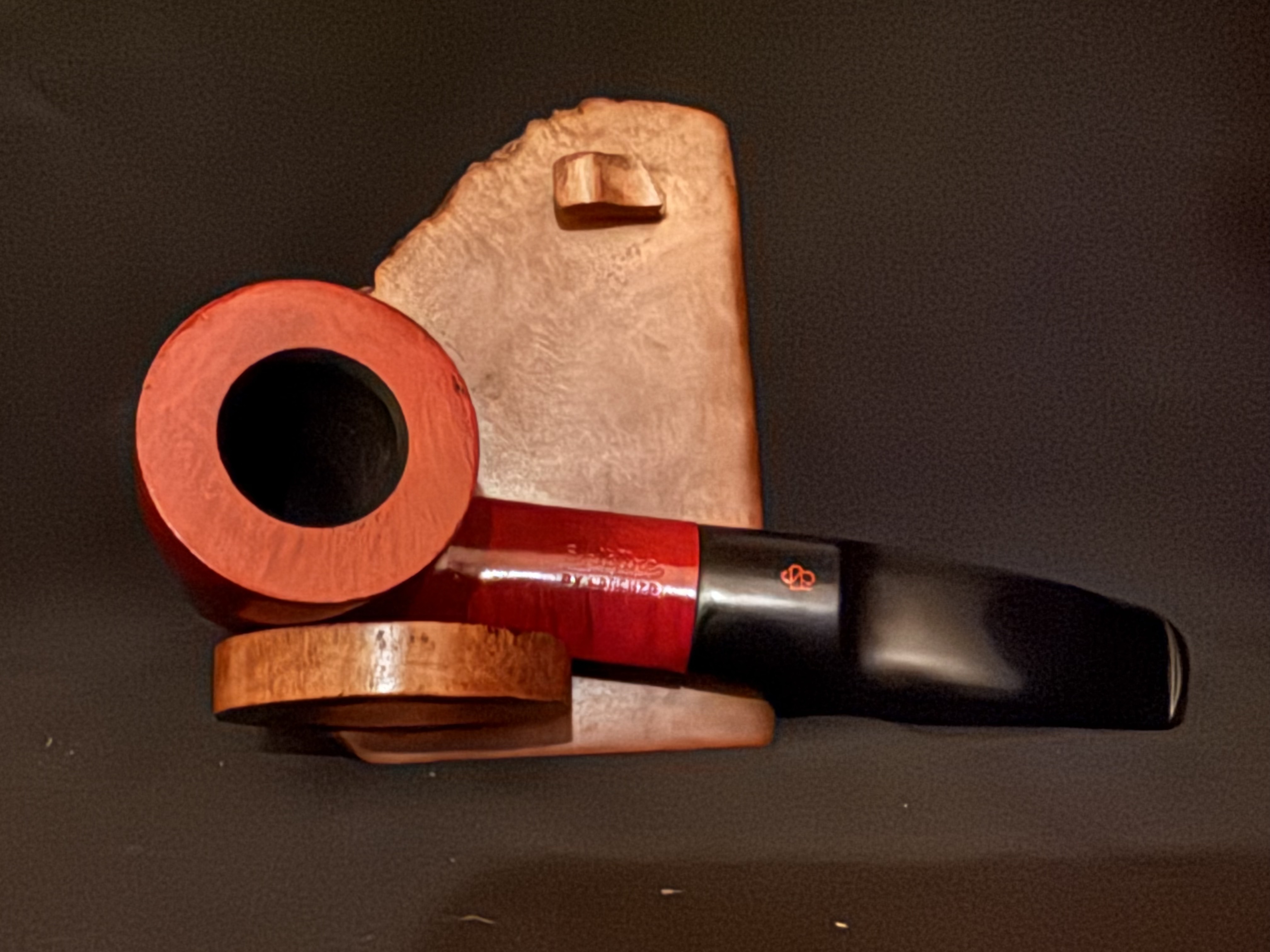 Spitfire by Lorenzo Monterosso Smooth Red Dublin Estate Pipe, 9mm Filter 6