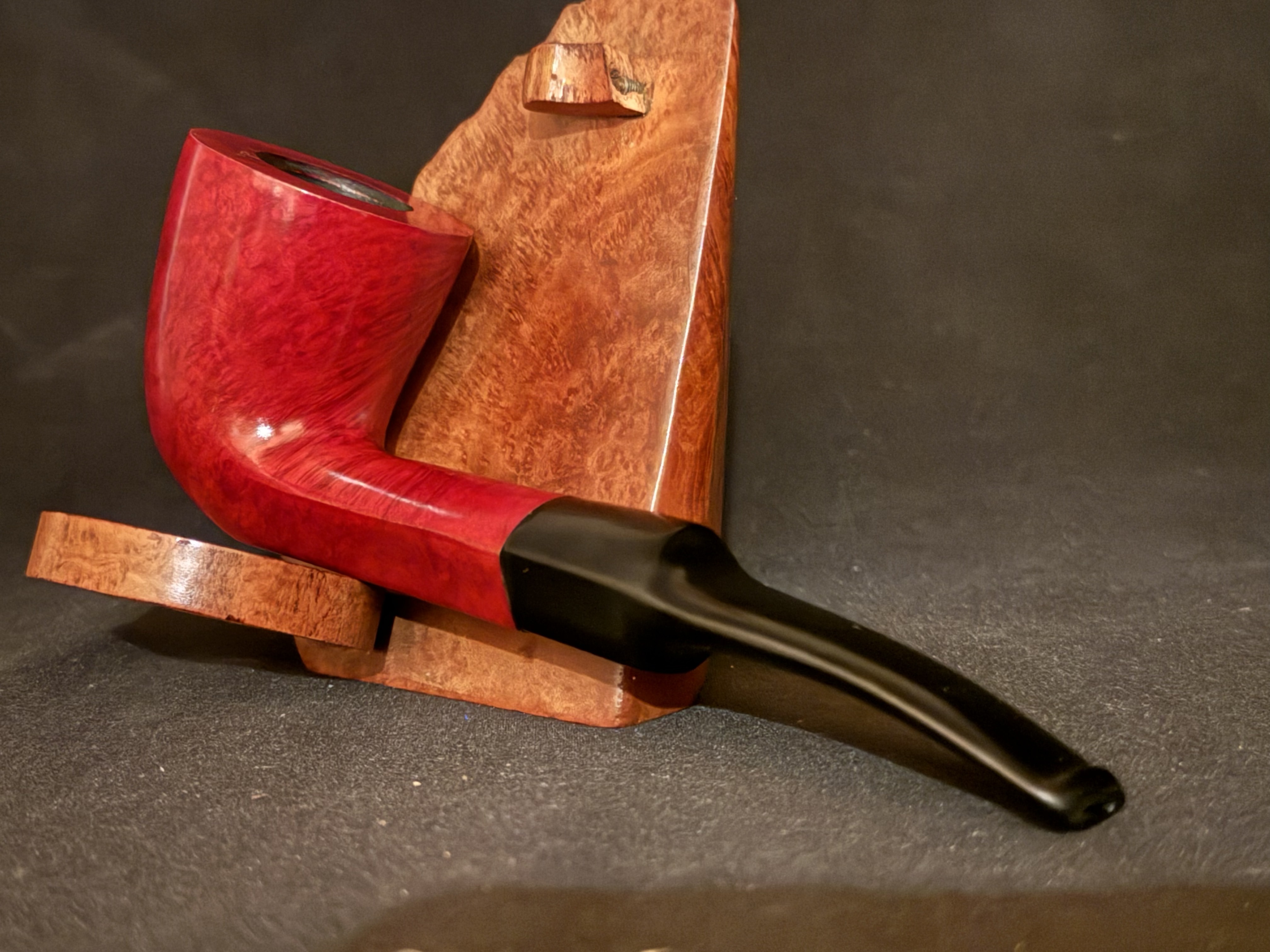 Spitfire by Lorenzo Monterosso Smooth Red Dublin Estate Pipe, 9mm Filter 9