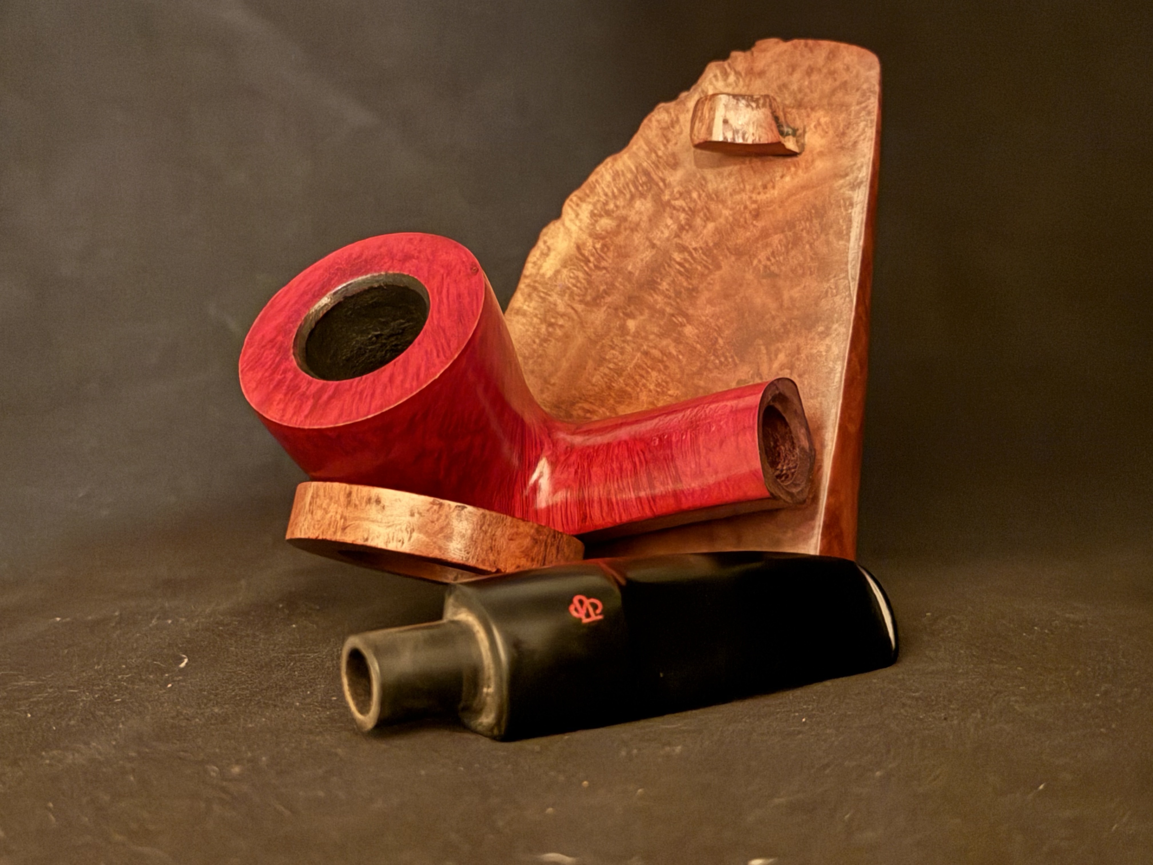 Spitfire by Lorenzo Monterosso Smooth Red Dublin Estate Pipe, 9mm Filter 10