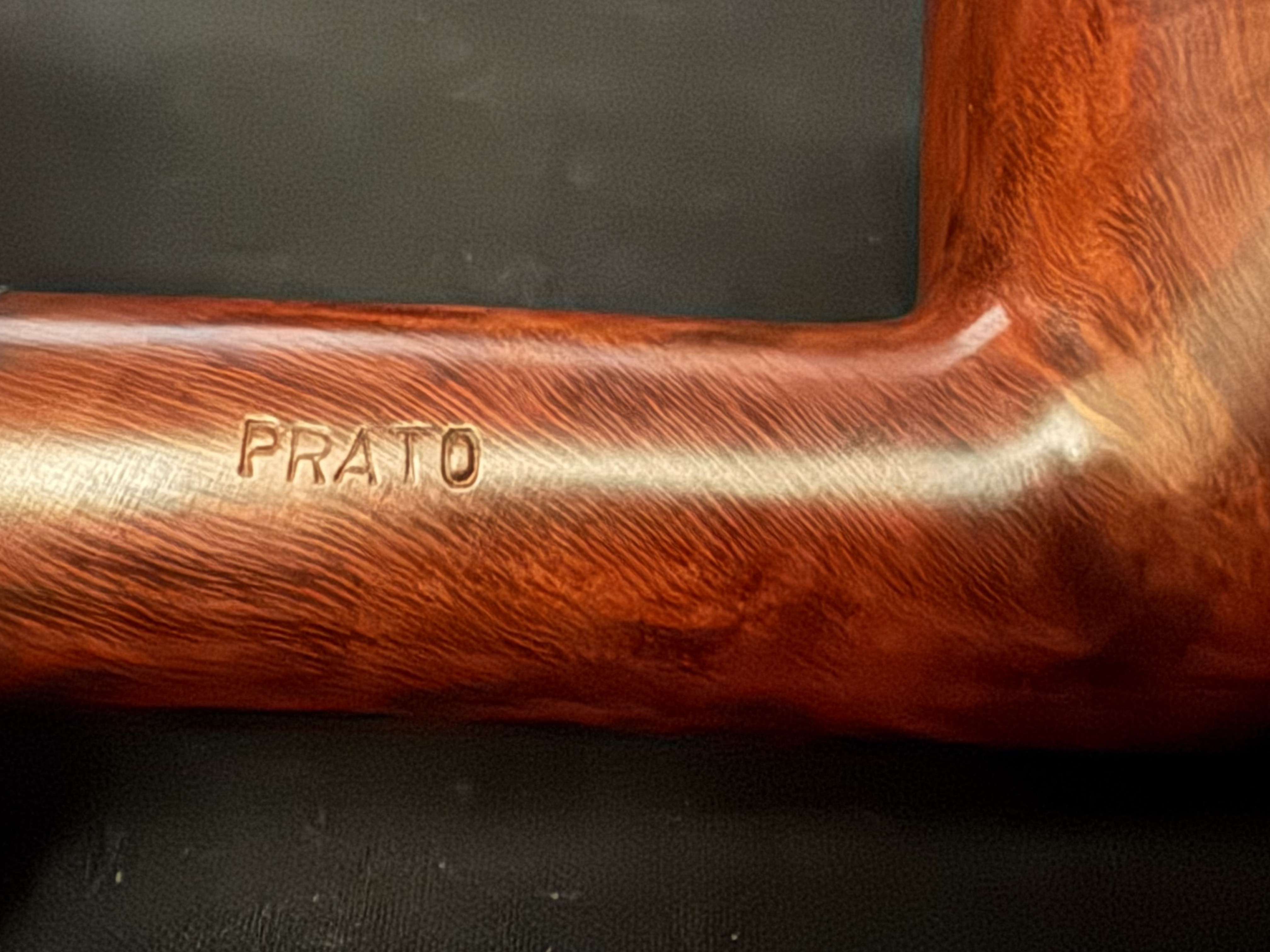 Lorenzo Prato 8583 Smooth Straight Billiard Estate Pipe, Vulcanite Saddle Stem 10