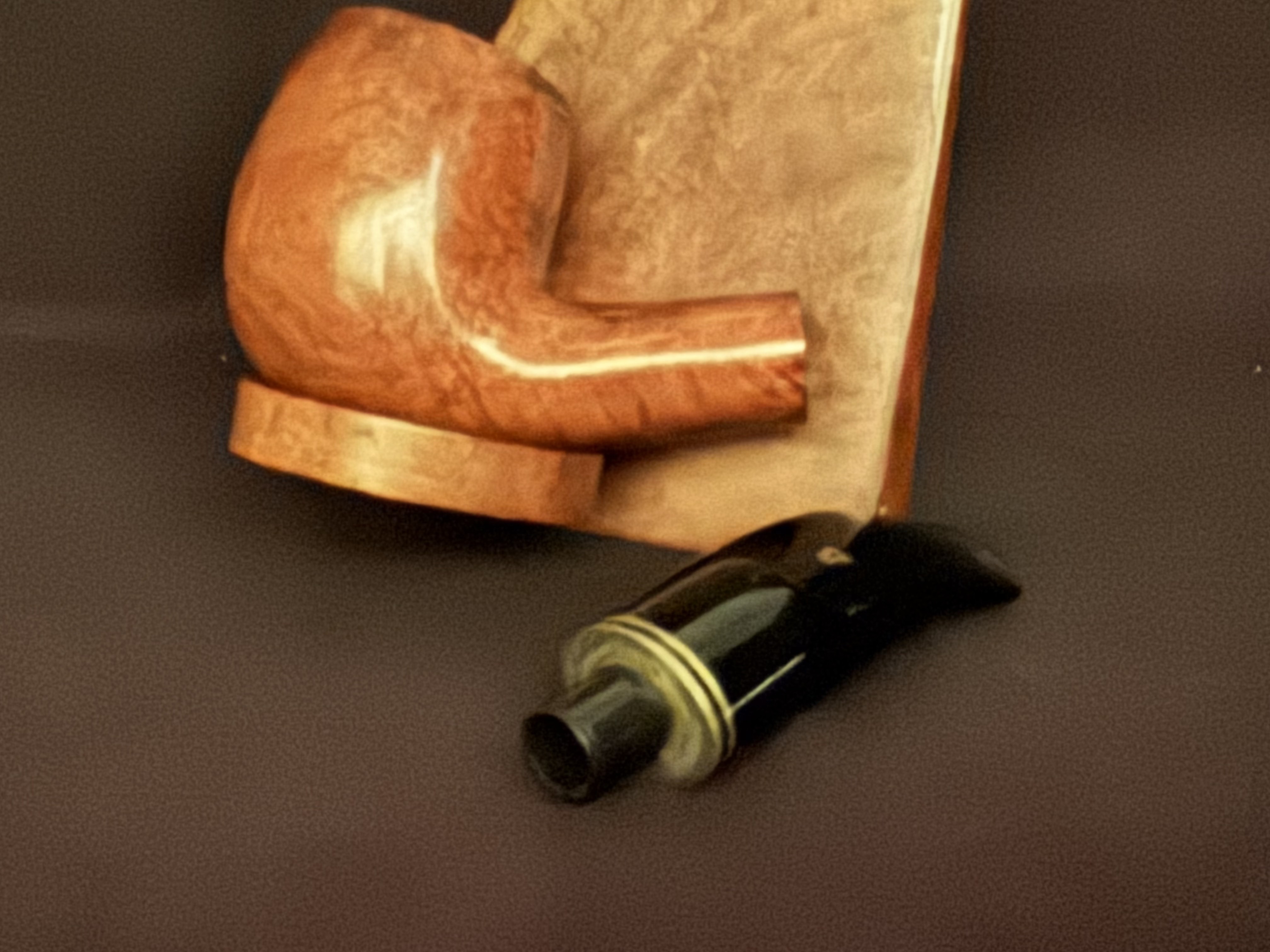 Lorenzo Smooth Bent Billiard Oval Shank 9mm Filter Estate Pipe 7
