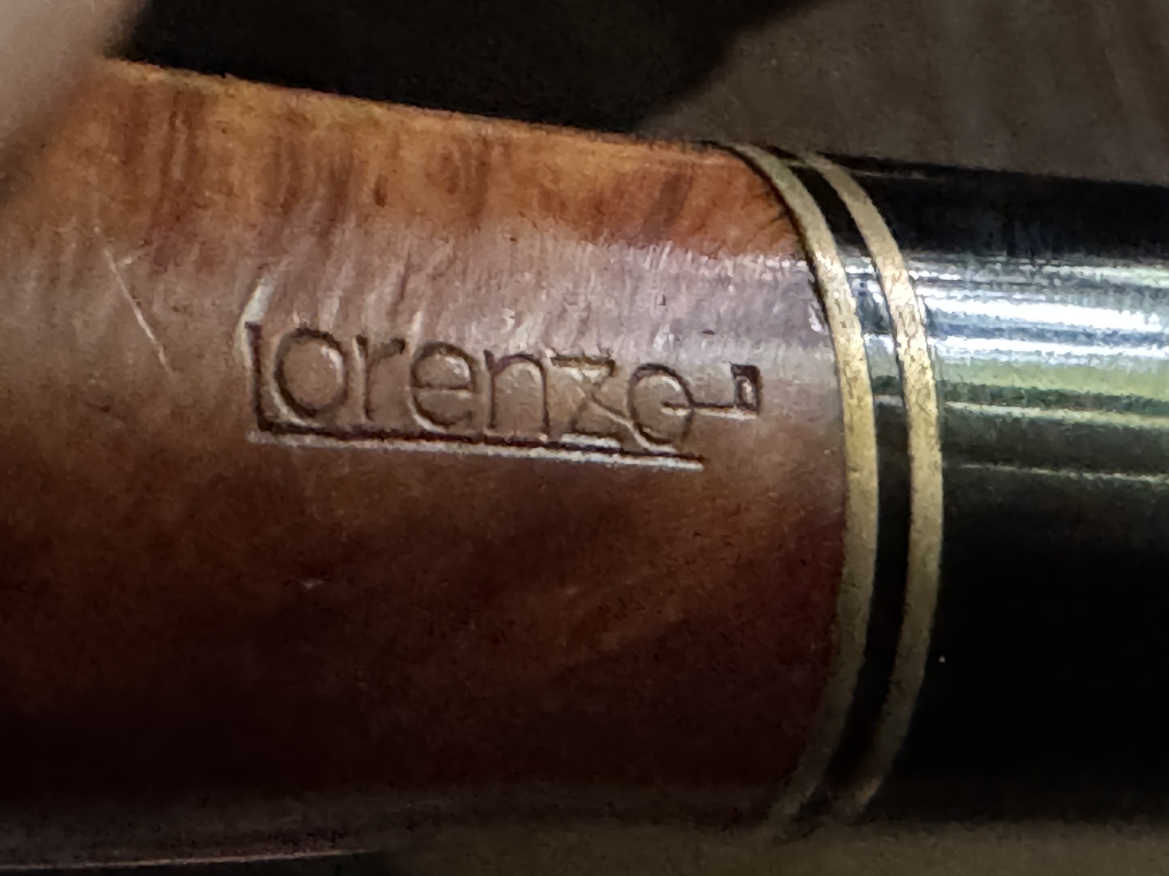 Lorenzo Smooth Bent Billiard Oval Shank 9mm Filter Estate Pipe 8