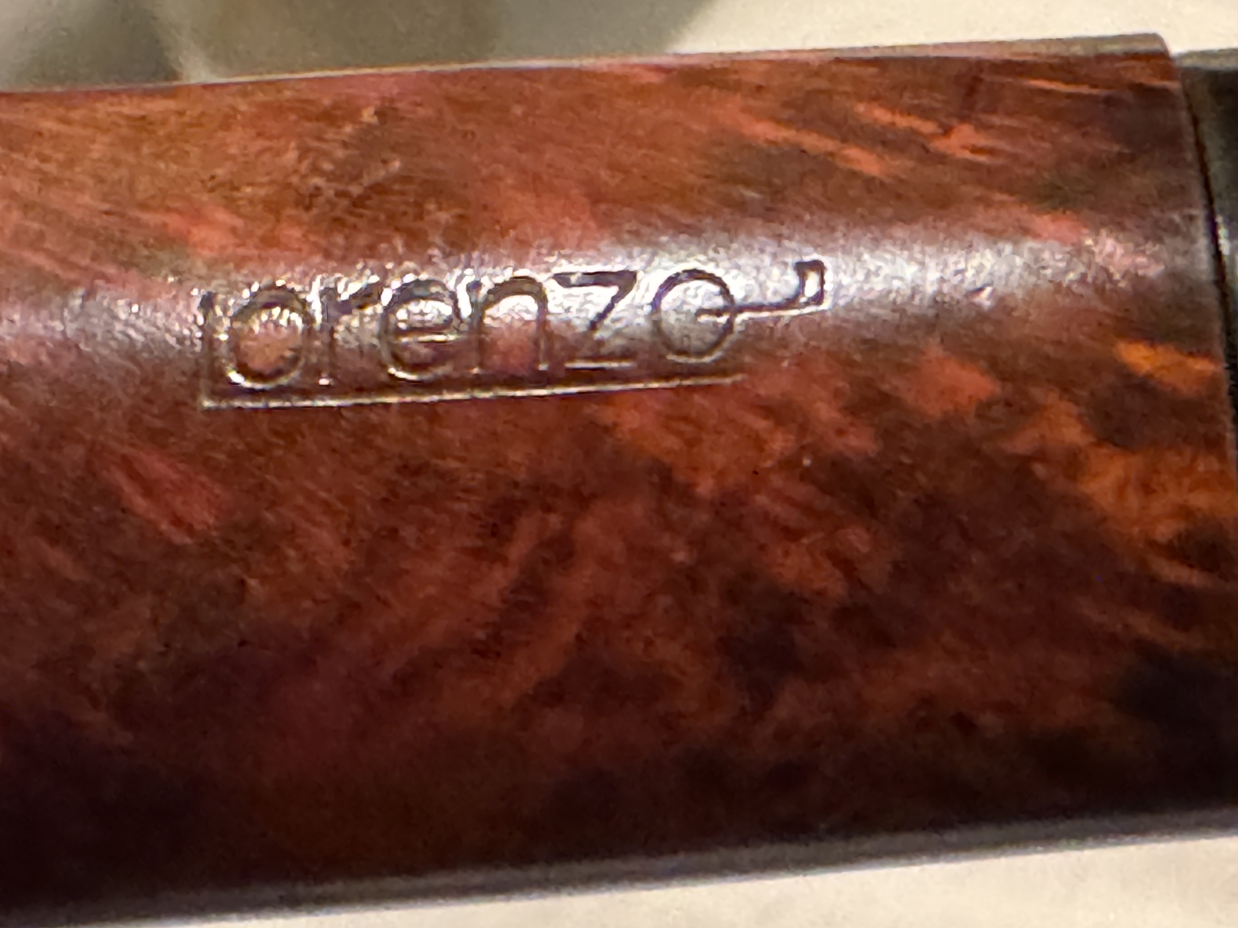 Lorenzo Masala Pot Estate Pipe - Smooth Briar, Oval Shank, Vulcanite Saddle Stem, 9mm Filter, Fishtail Mouthpiece 10