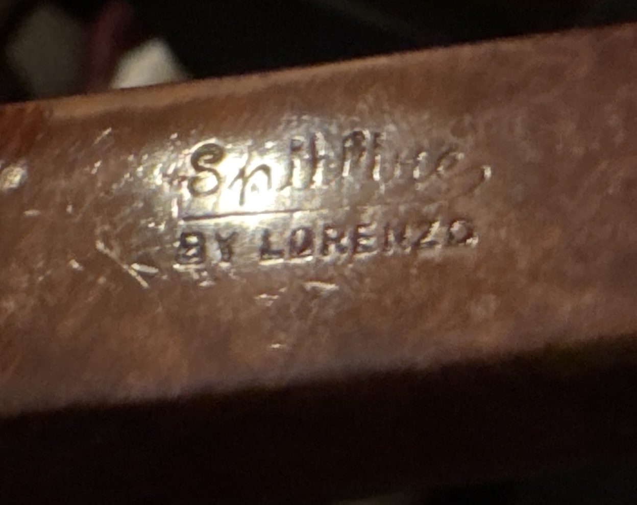 Spitfire by Lorenzo Smooth Straight Billiard Estate Pipe, Diamond Shank, Rustic Bowl Bottom, Vulcanite Saddle Stem, 9mm 11