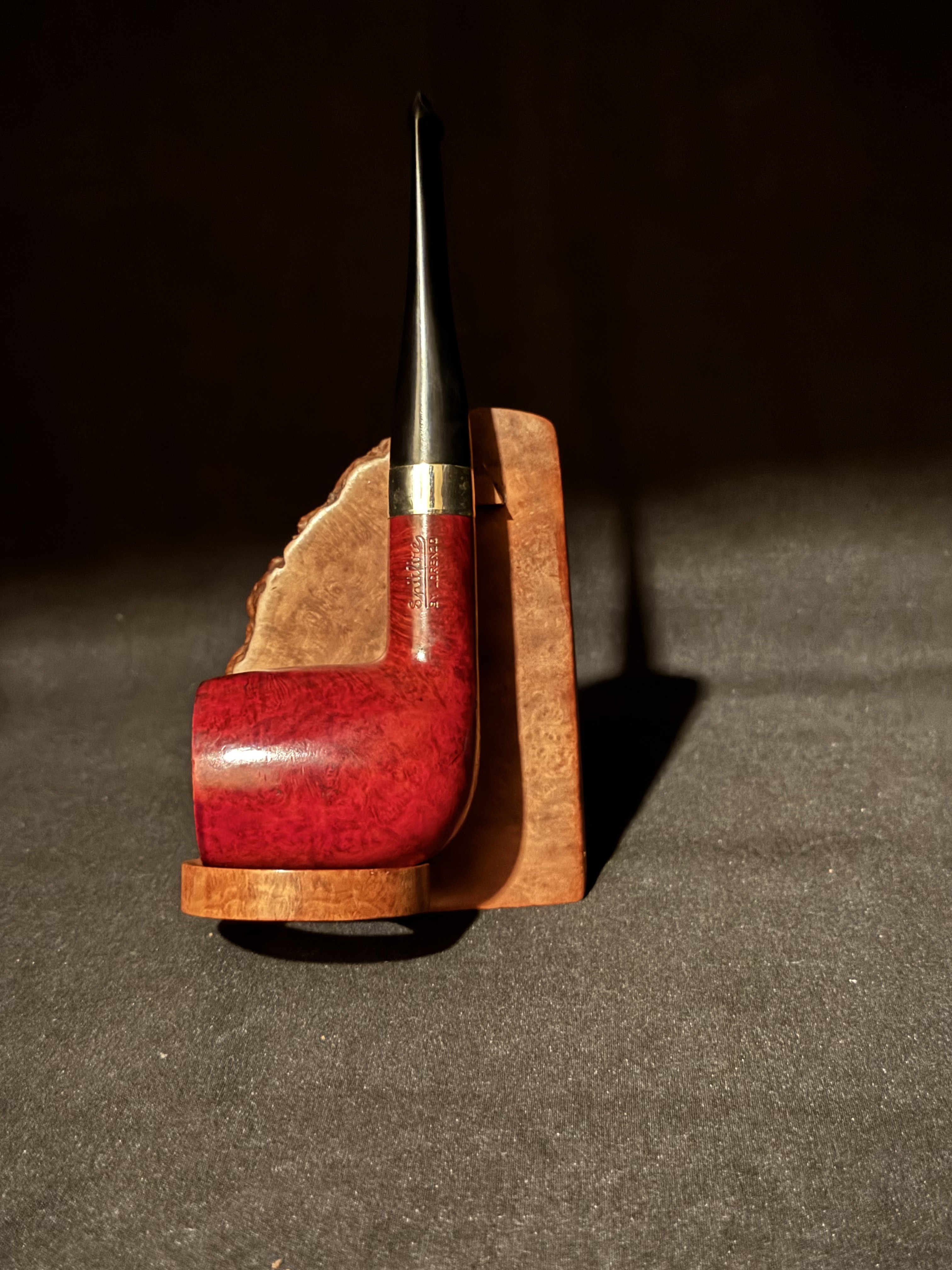 Lorenzo Spitfire Smooth Straight Billiard Vulcanite Stem Estate Pipe 1969-1990