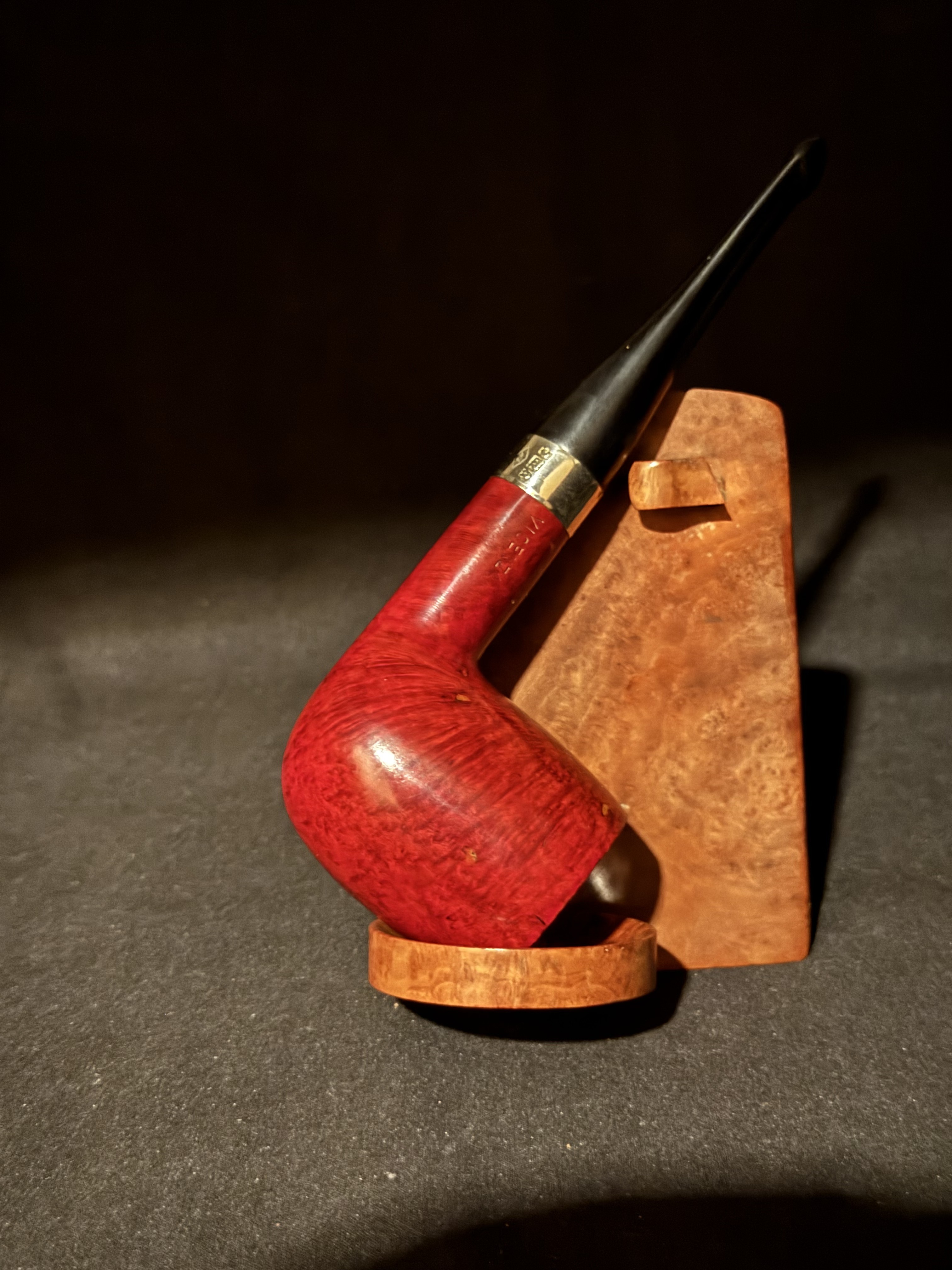 Lorenzo Spitfire Smooth Straight Billiard Vulcanite Stem Estate Pipe 1969-1990 2