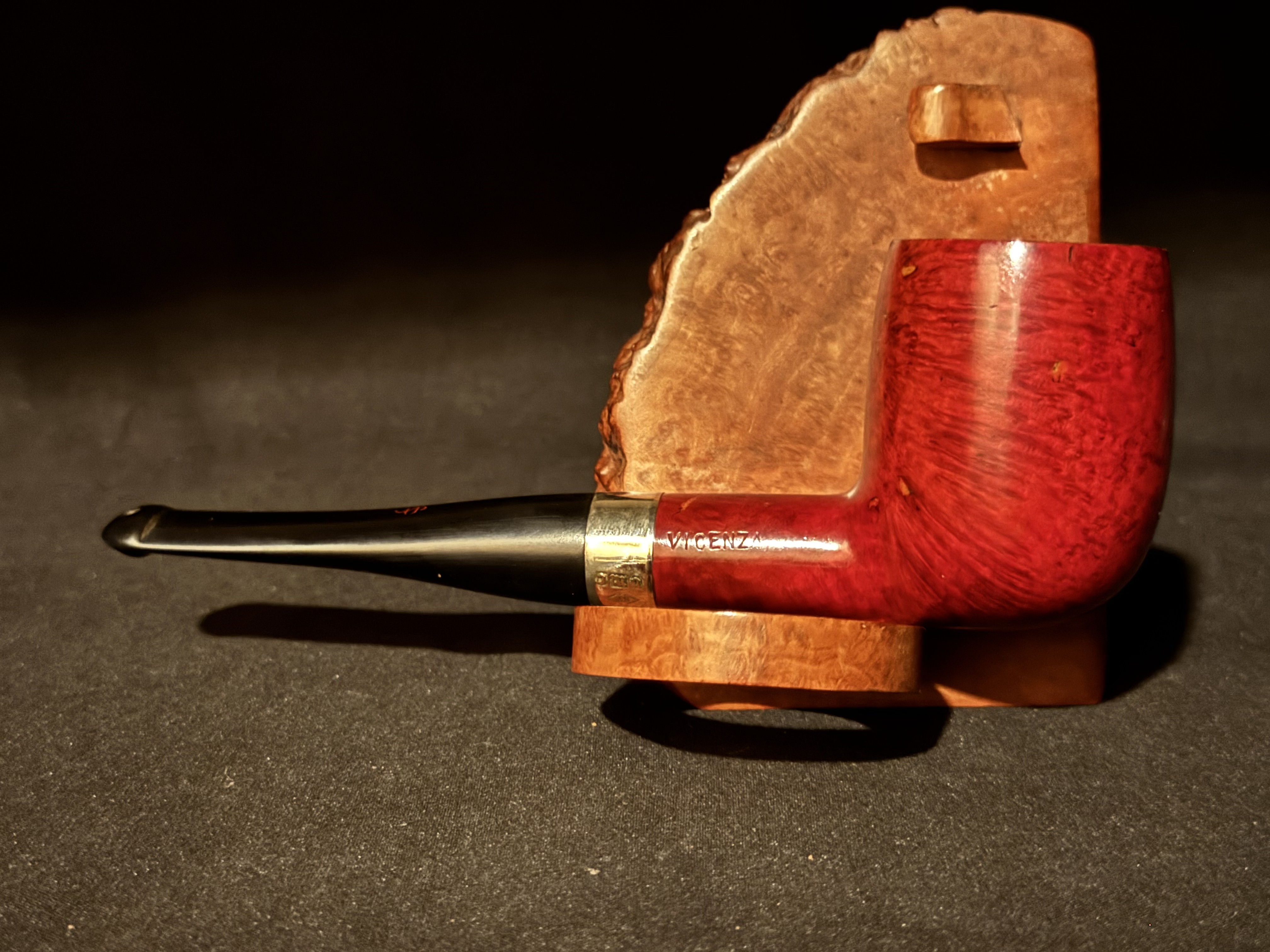 Lorenzo Spitfire Smooth Straight Billiard Vulcanite Stem Estate Pipe 1969-1990 4
