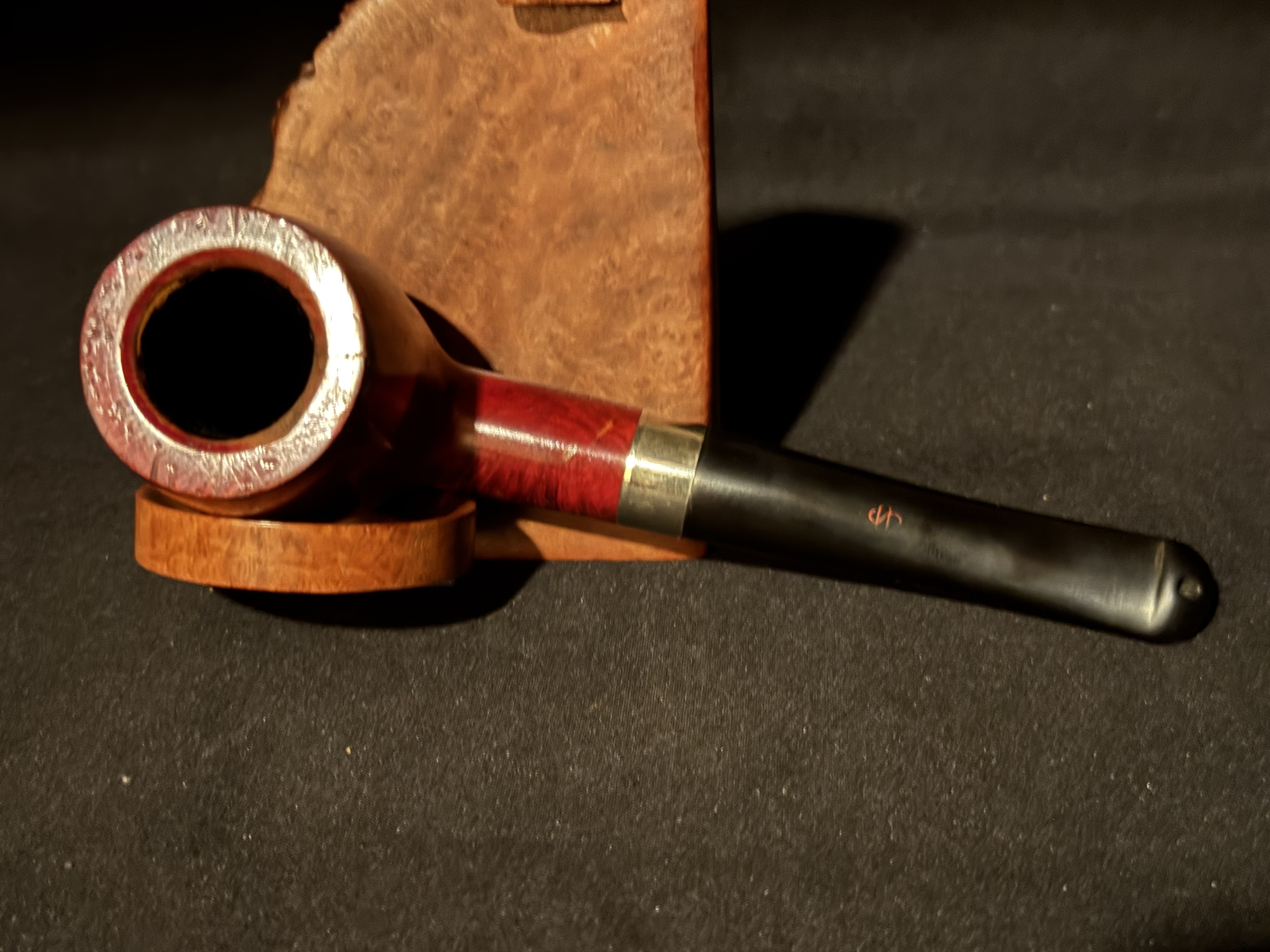 Lorenzo Spitfire Smooth Straight Billiard Vulcanite Stem Estate Pipe 1969-1990 5