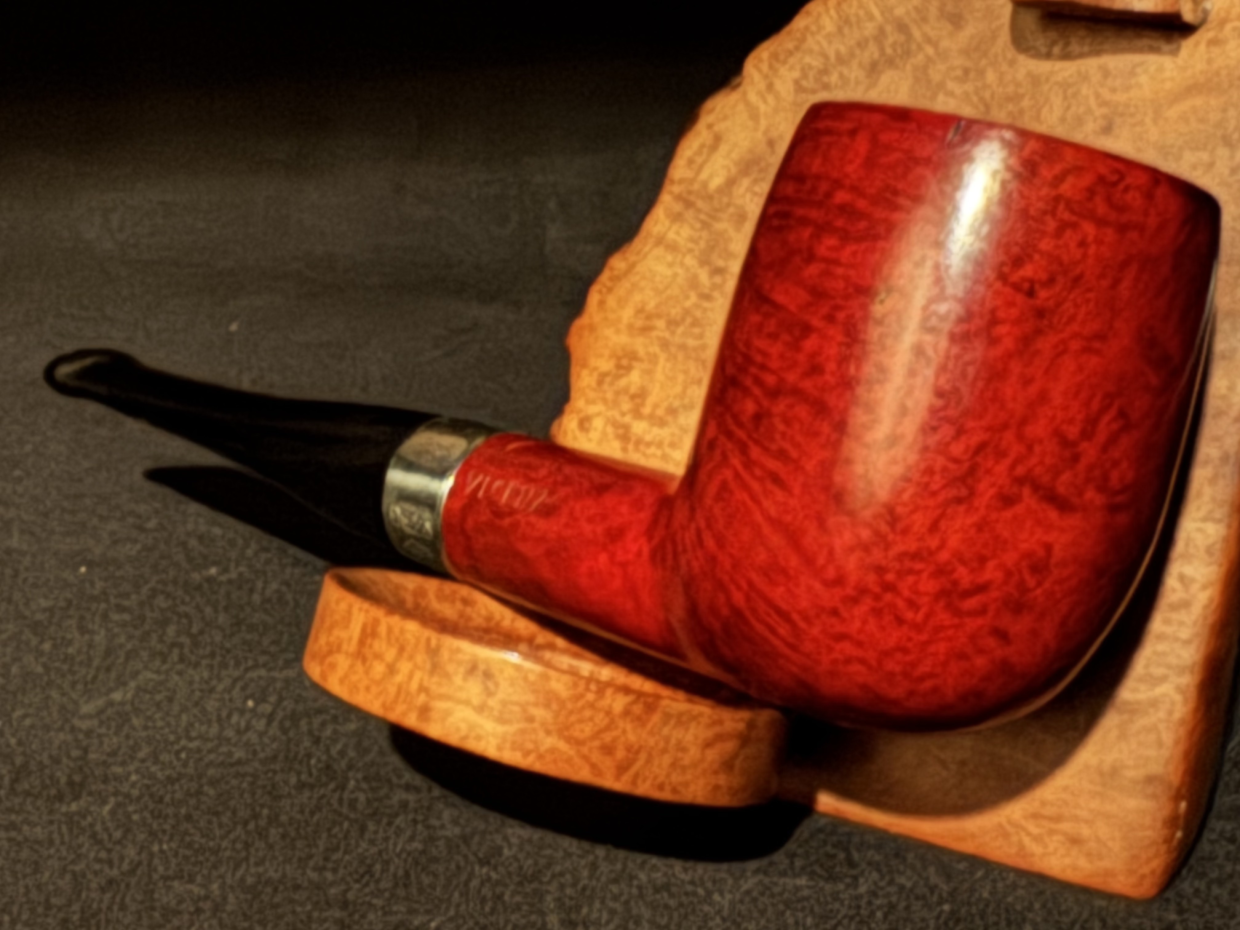 Lorenzo Spitfire Smooth Straight Billiard Vulcanite Stem Estate Pipe 1969-1990 7
