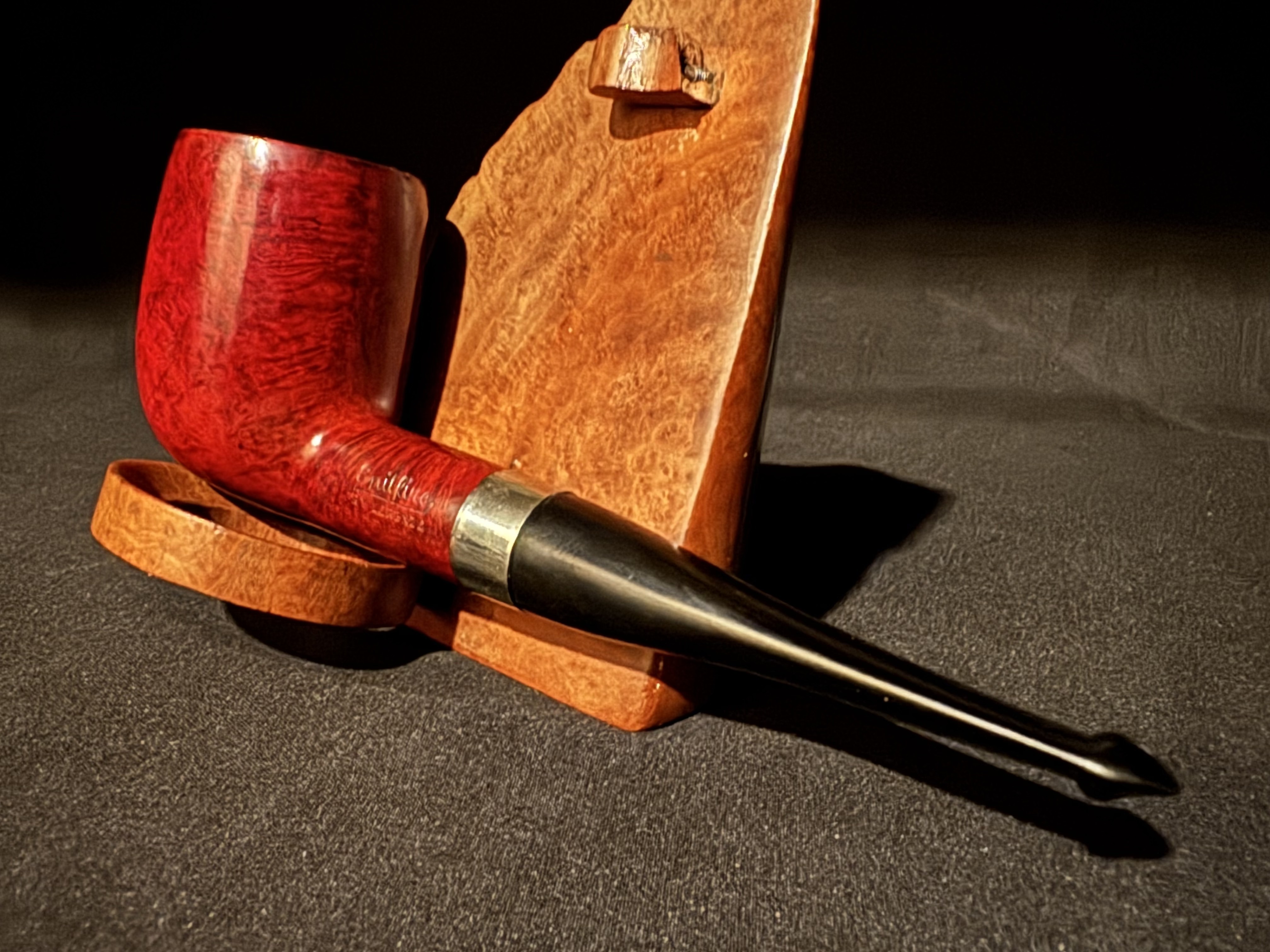 Lorenzo Spitfire Smooth Straight Billiard Vulcanite Stem Estate Pipe 1969-1990 8