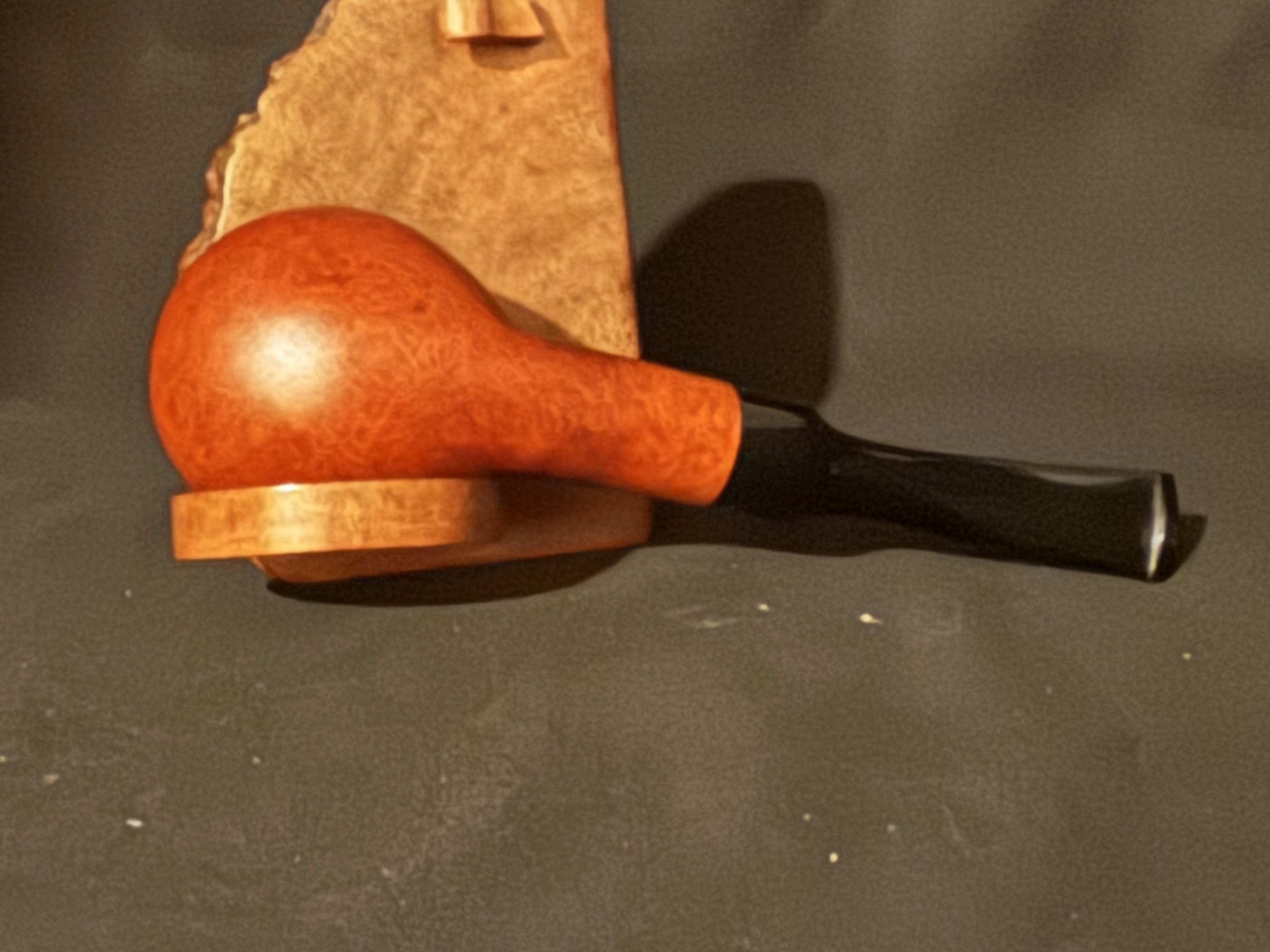 Machiavelli Bonzai Smooth Bent Apple Estate Pipe, Acrylic Saddle Stem 6