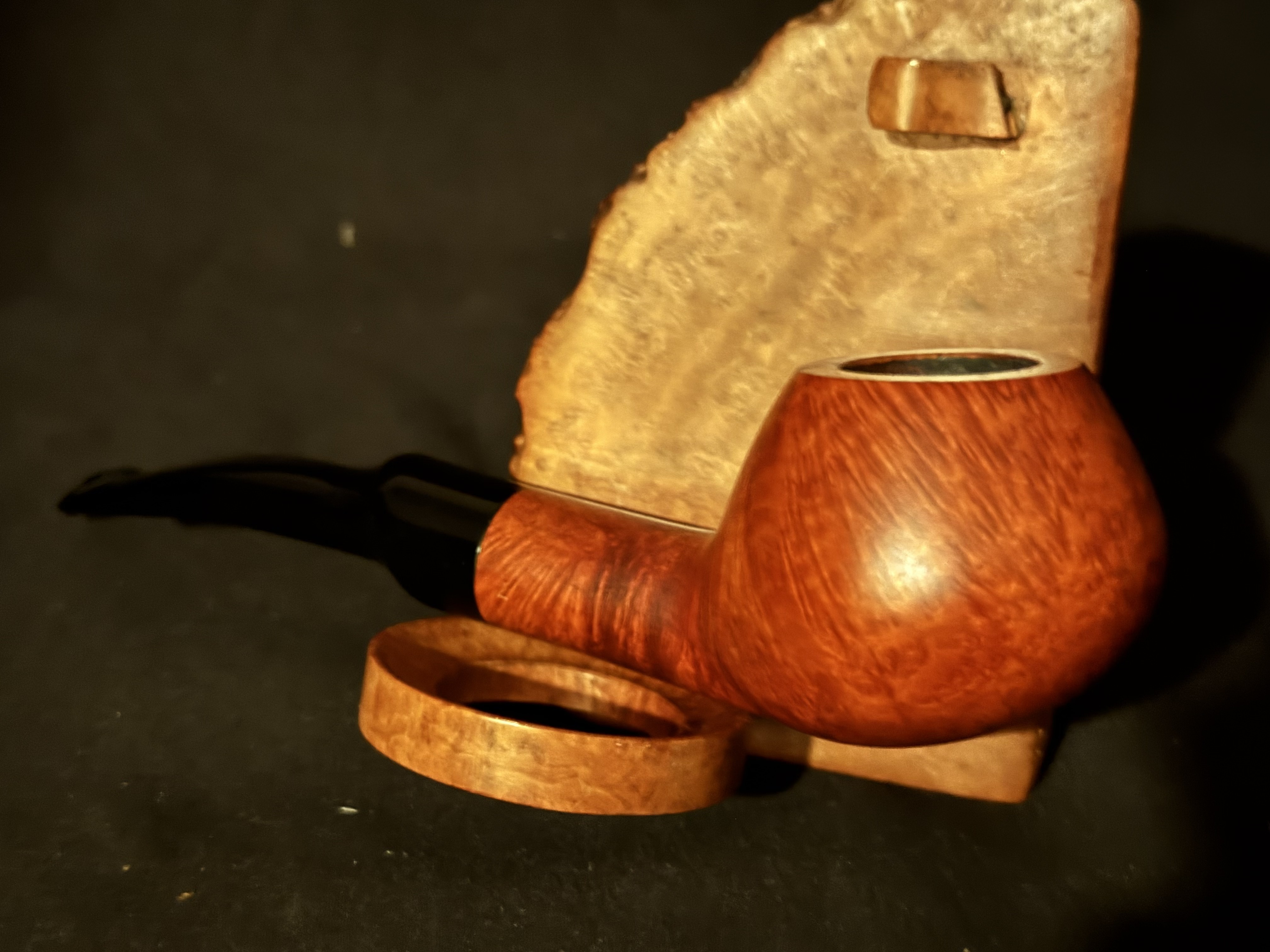 Machiavelli Bonzai Smooth Bent Apple Estate Pipe, Acrylic Saddle Stem 7