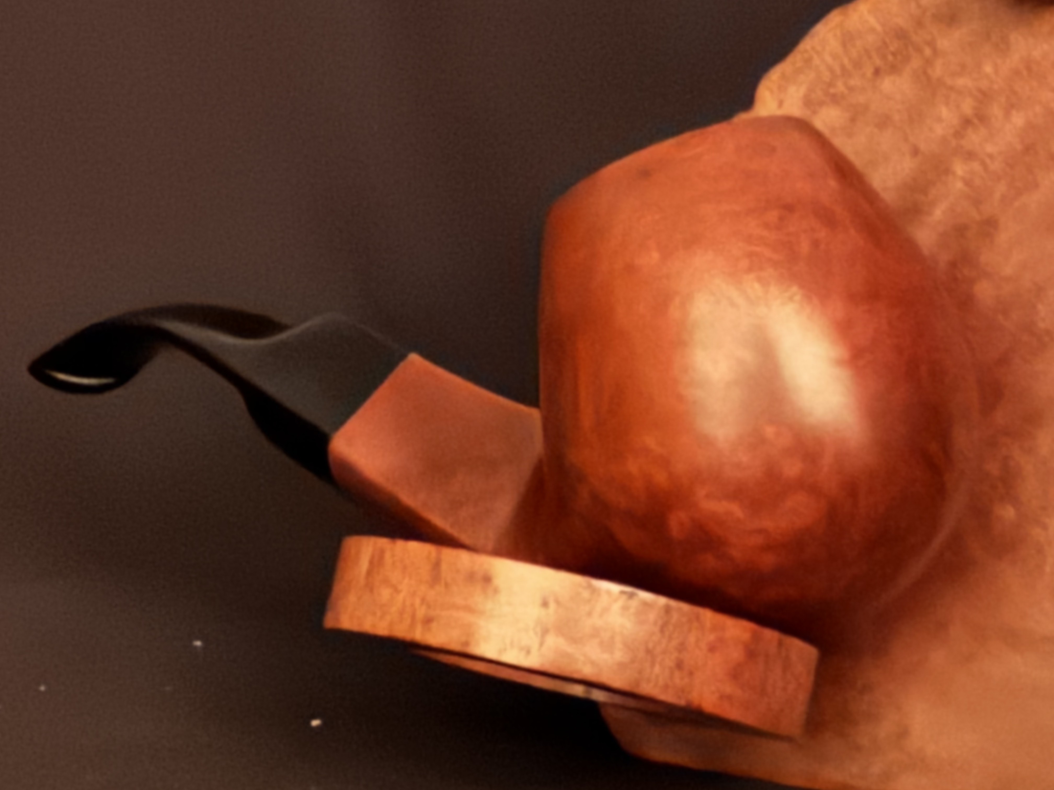 Machiavelli New York Smooth Bent Billiard Diamond-Shank Estate Pipe, 9mm Filter 7