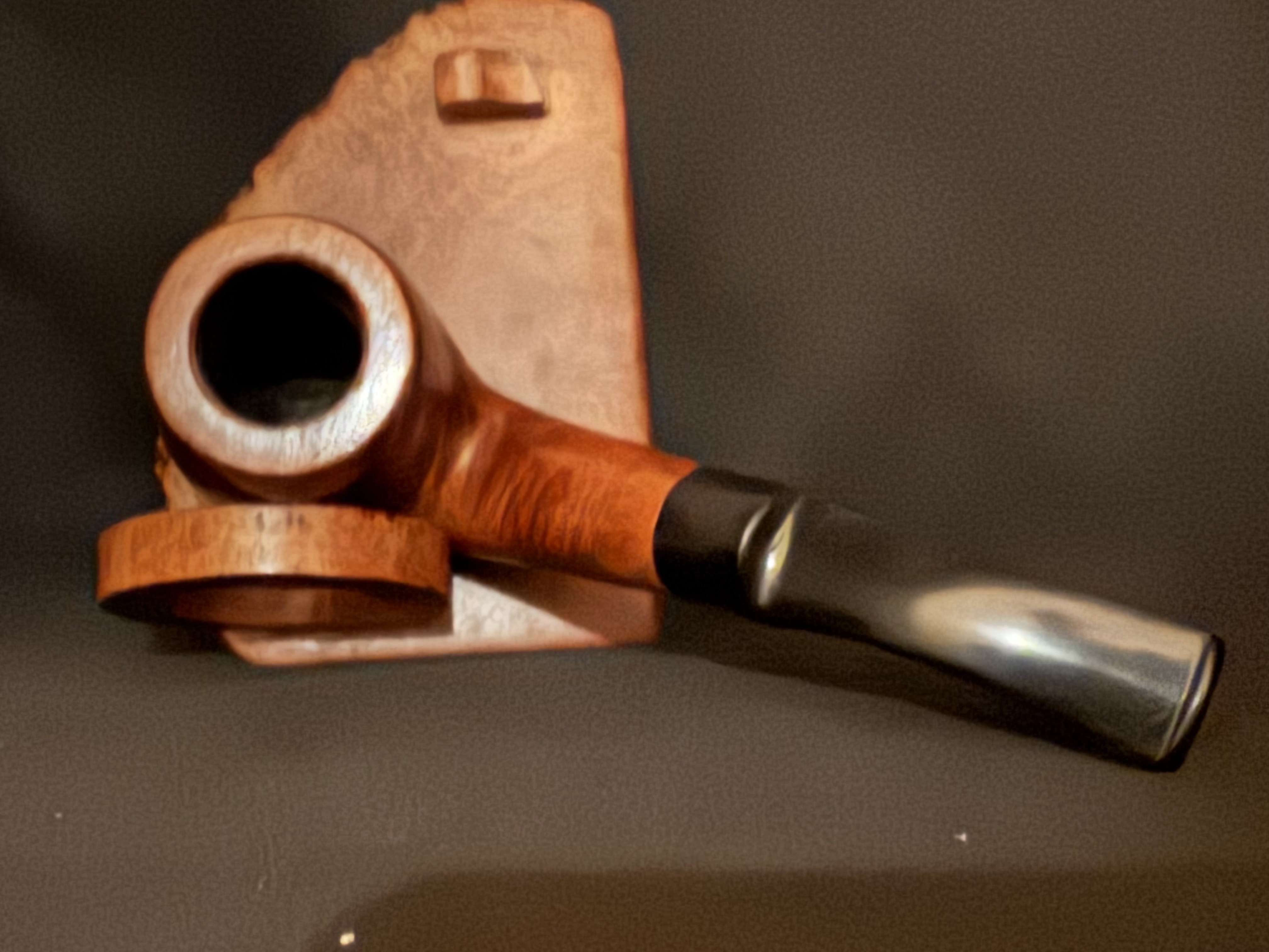 Masta 189S Large Smooth Bent Billiard Estate Pipe, 9mm Filter, Vulcanite Saddle Stem, Fishtail Bit, Made in London England 5