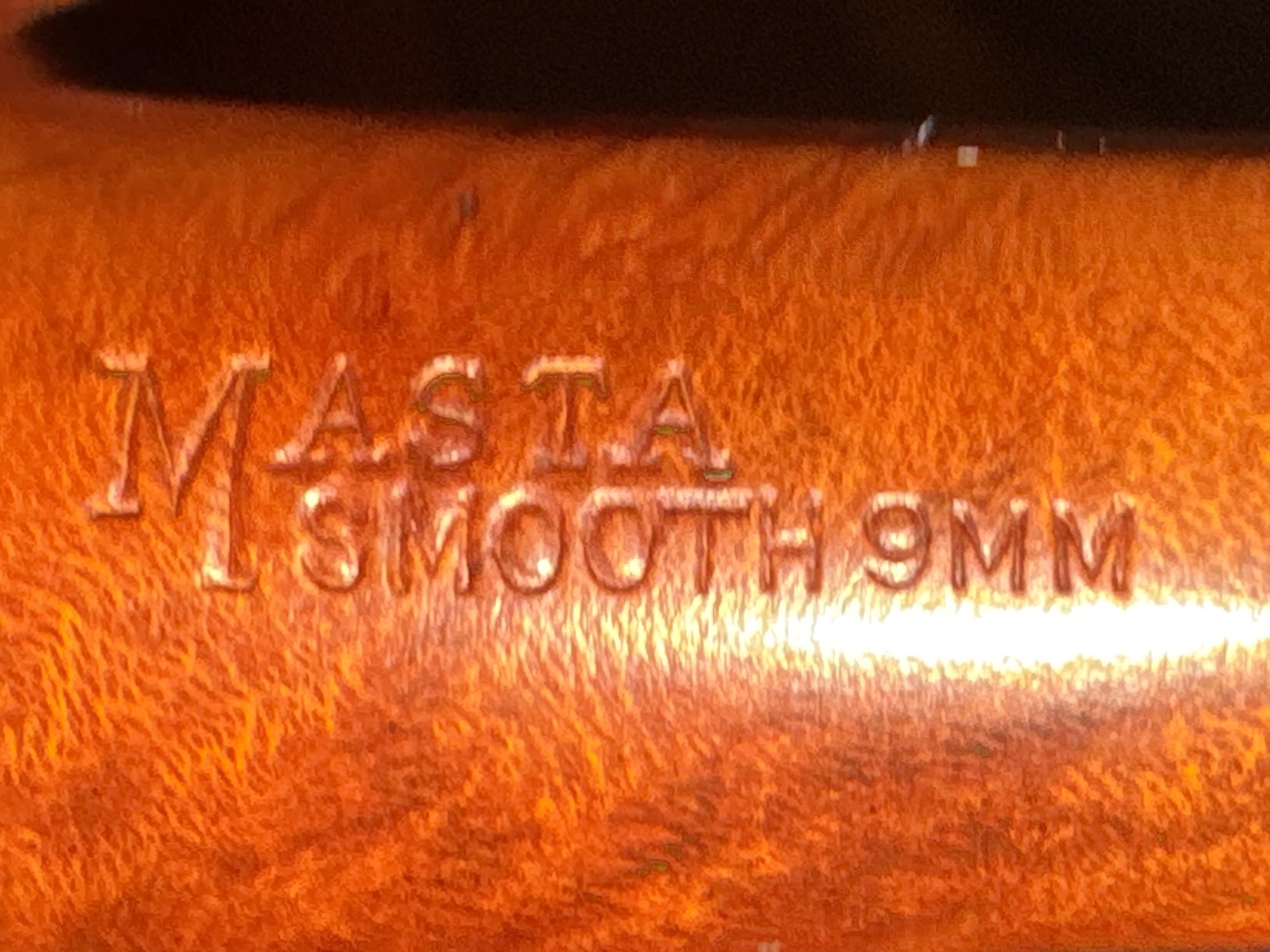 Masta 189S Large Smooth Bent Billiard Estate Pipe, 9mm Filter, Vulcanite Saddle Stem, Fishtail Bit, Made in London England 10