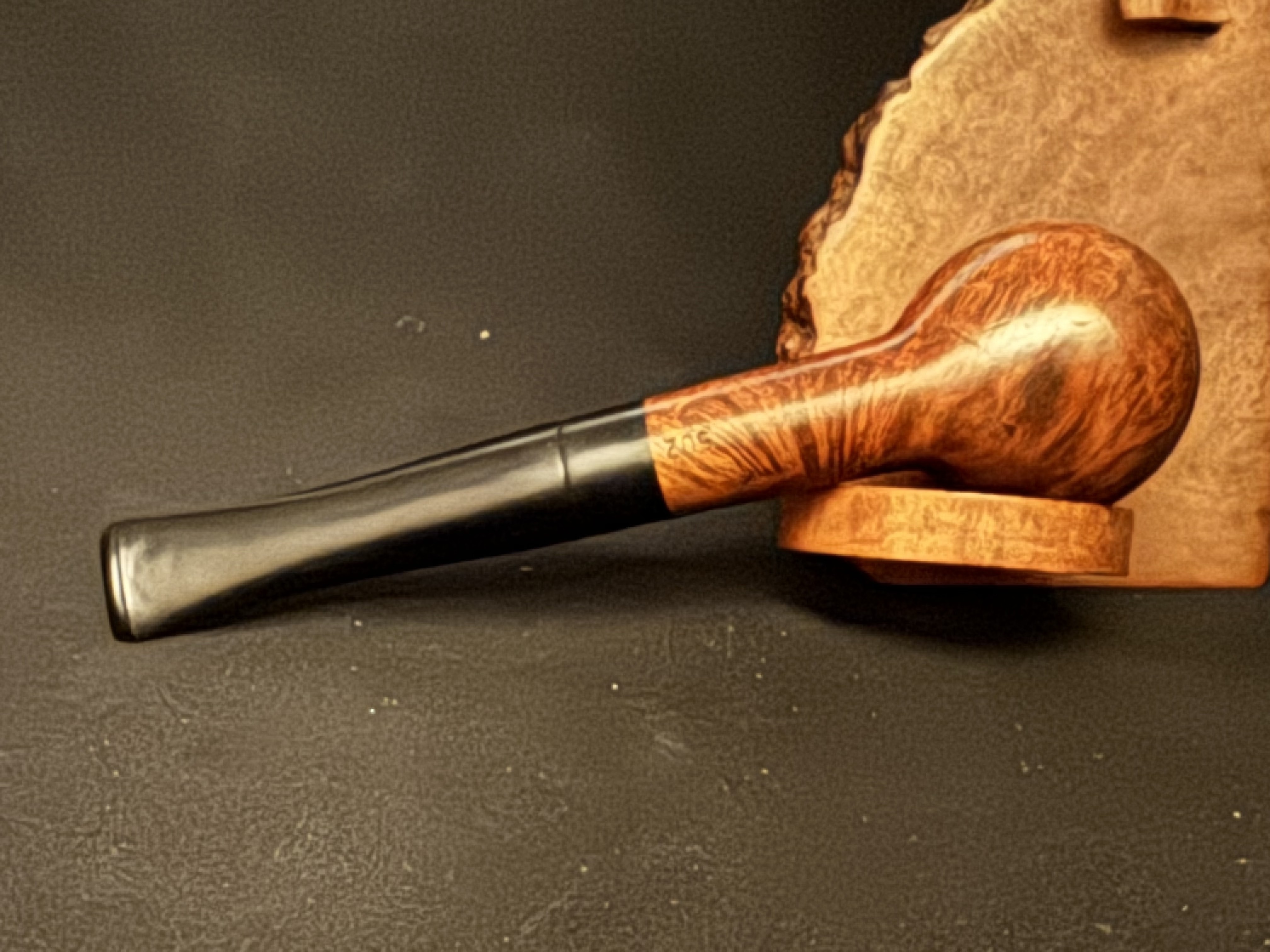 Mc lintock Smooth Straight Billiard Vulcanite Stem Estate Pipe 6