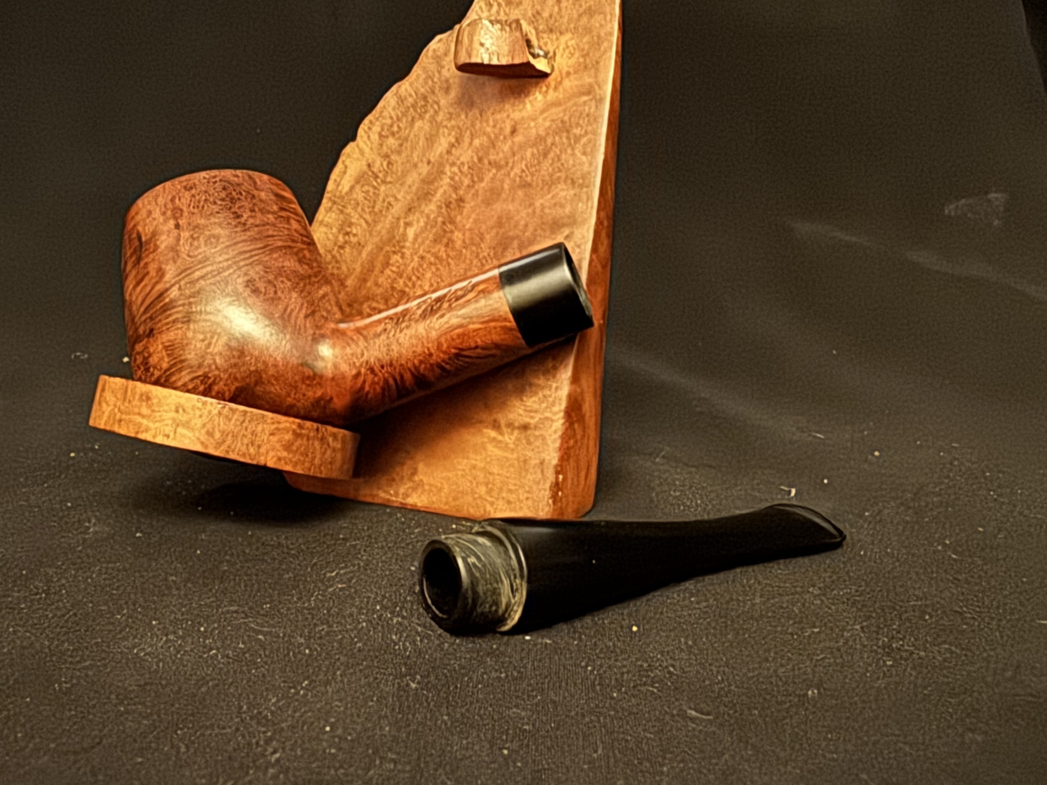 Mc lintock Smooth Straight Billiard Vulcanite Stem Estate Pipe 11
