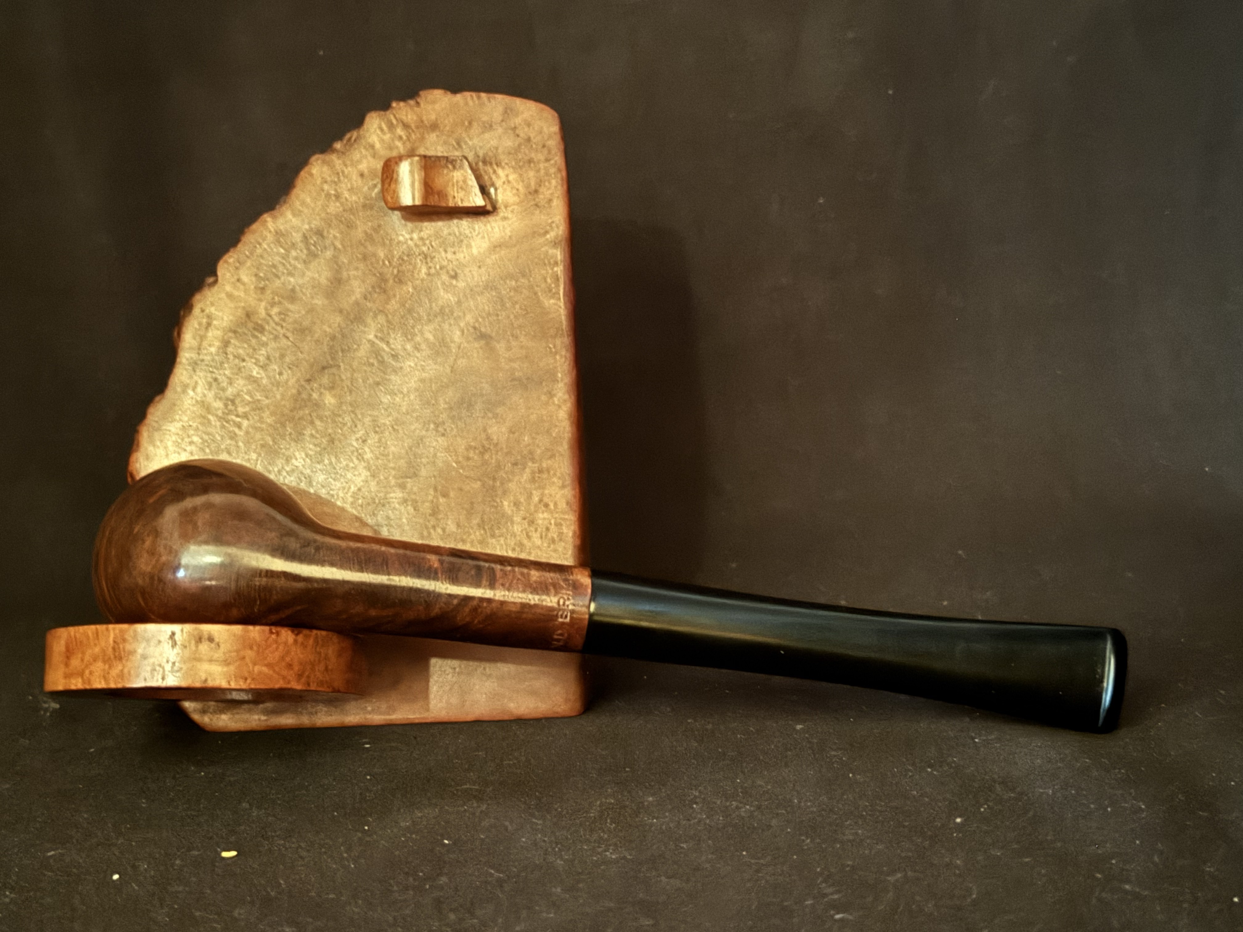 Meerschaum Lined Colorado Cutty Smooth Briar Estate Pipe - Vulcanite Fishtail Stem, Metal Tenon 7
