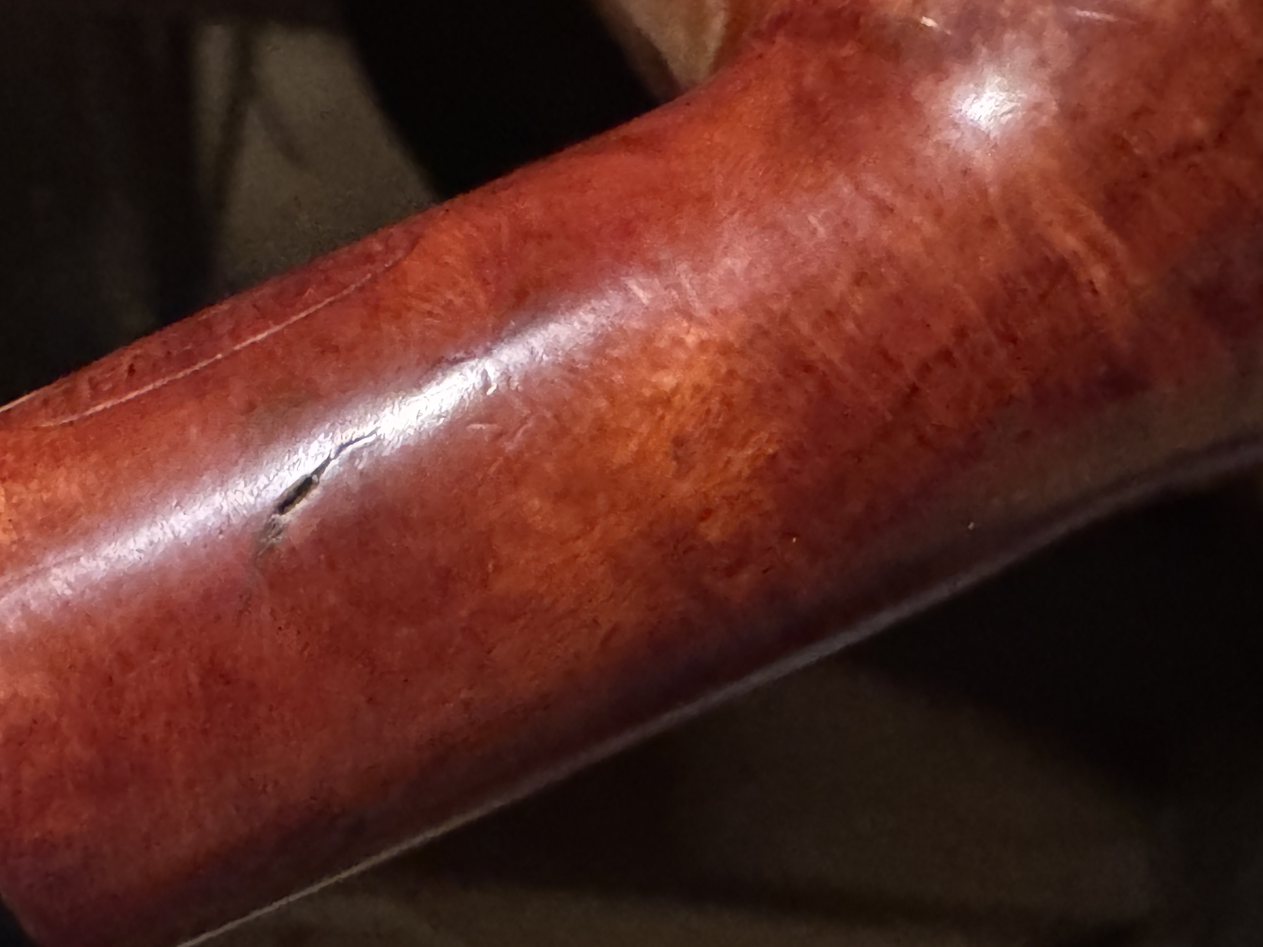 Merkur Filter Real Briar 665 Smooth Billiard 9mm Vulcanite Estate Pipe 3