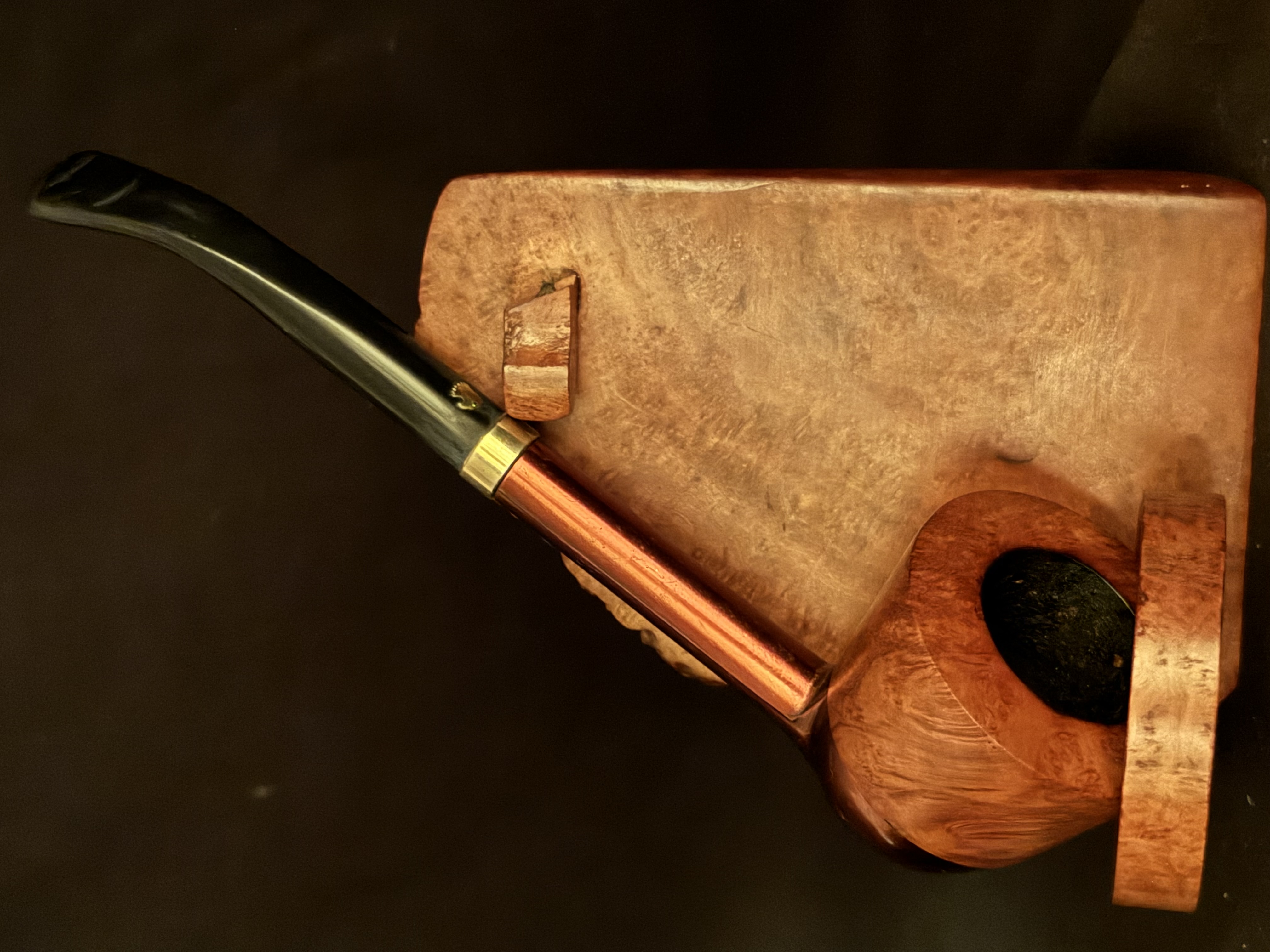 Falcon Aldi Universal England 2 Metal Pipe Smooth Dublin Bowl Aluminum Stem Estate Pipe 2