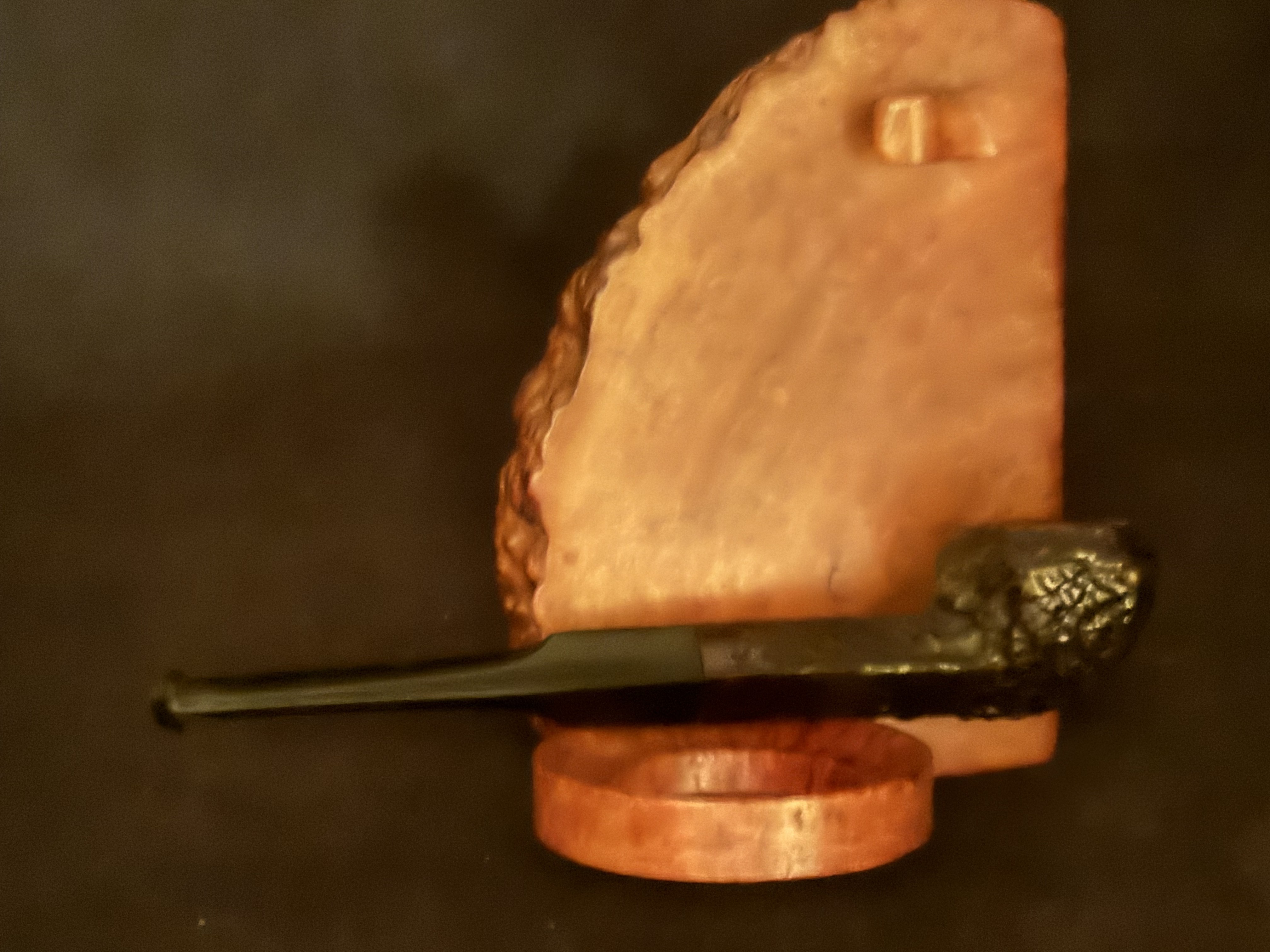Old Digger Real Briar Hexagonal Rhodesia Bulldog Sandblast P-Lip Estate Pipe 13