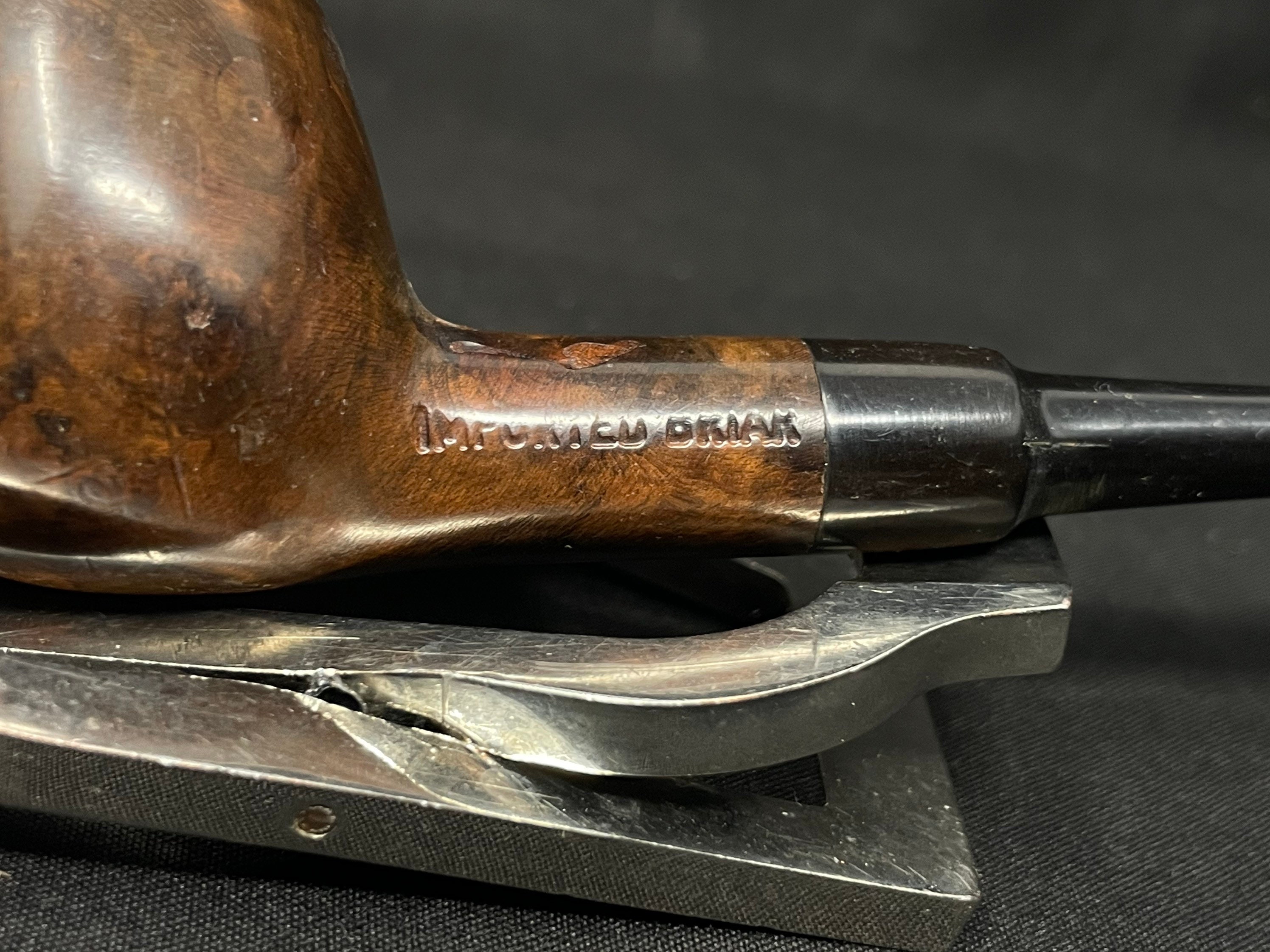 Misc. Estate Imported Briar Smooth Straight Billiard Unsmoked Vest Pocket Tobacco Pipe 8