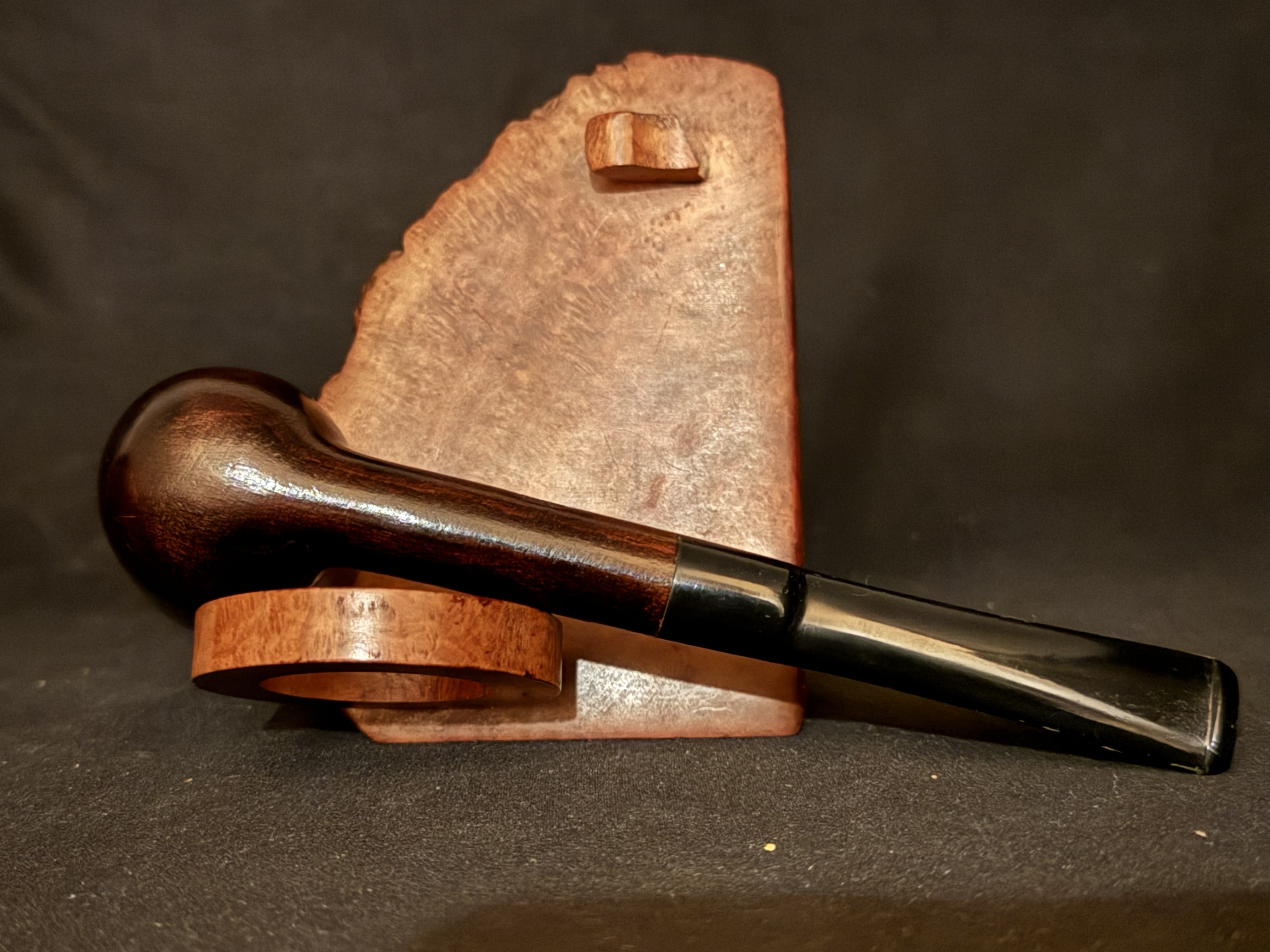 Myfal Italy Smooth Straight Dublin Pipe, Acrylic Saddle Stem, Fishtail Bit 7