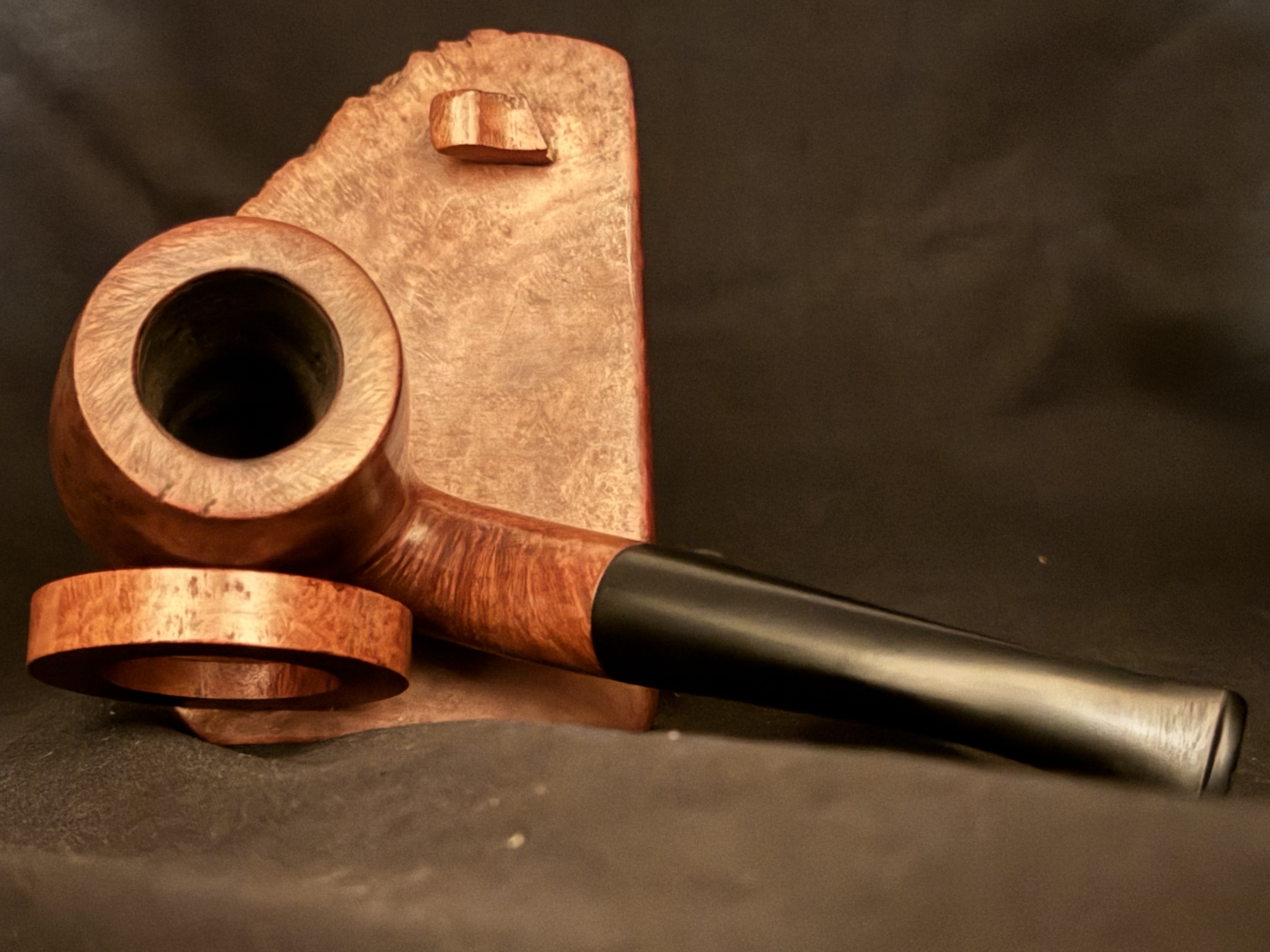 Naturel Bent Lare Billiard Vulcanite Filter Estate Pipe 5