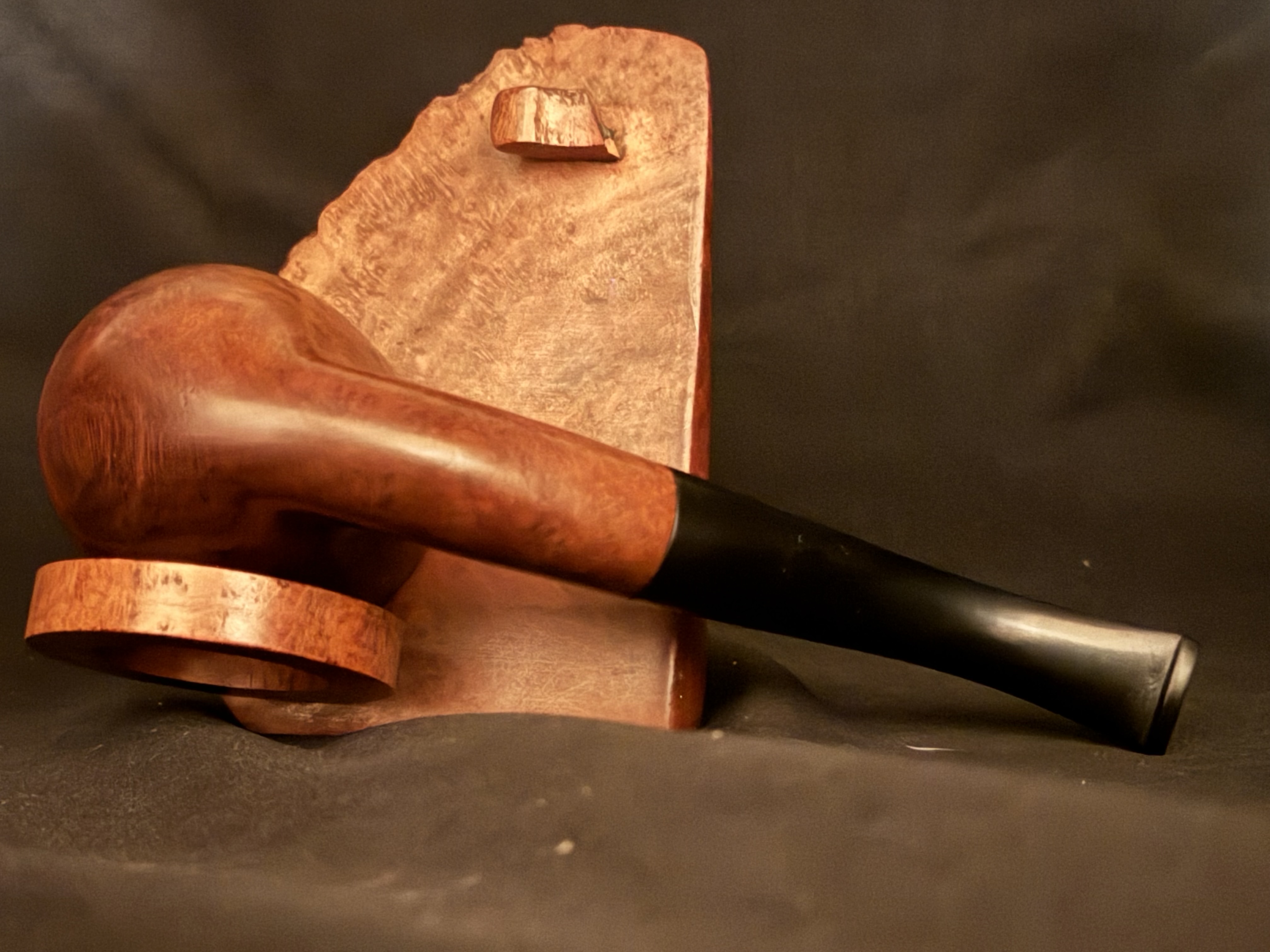 Naturel Bent Lare Billiard Vulcanite Filter Estate Pipe 6