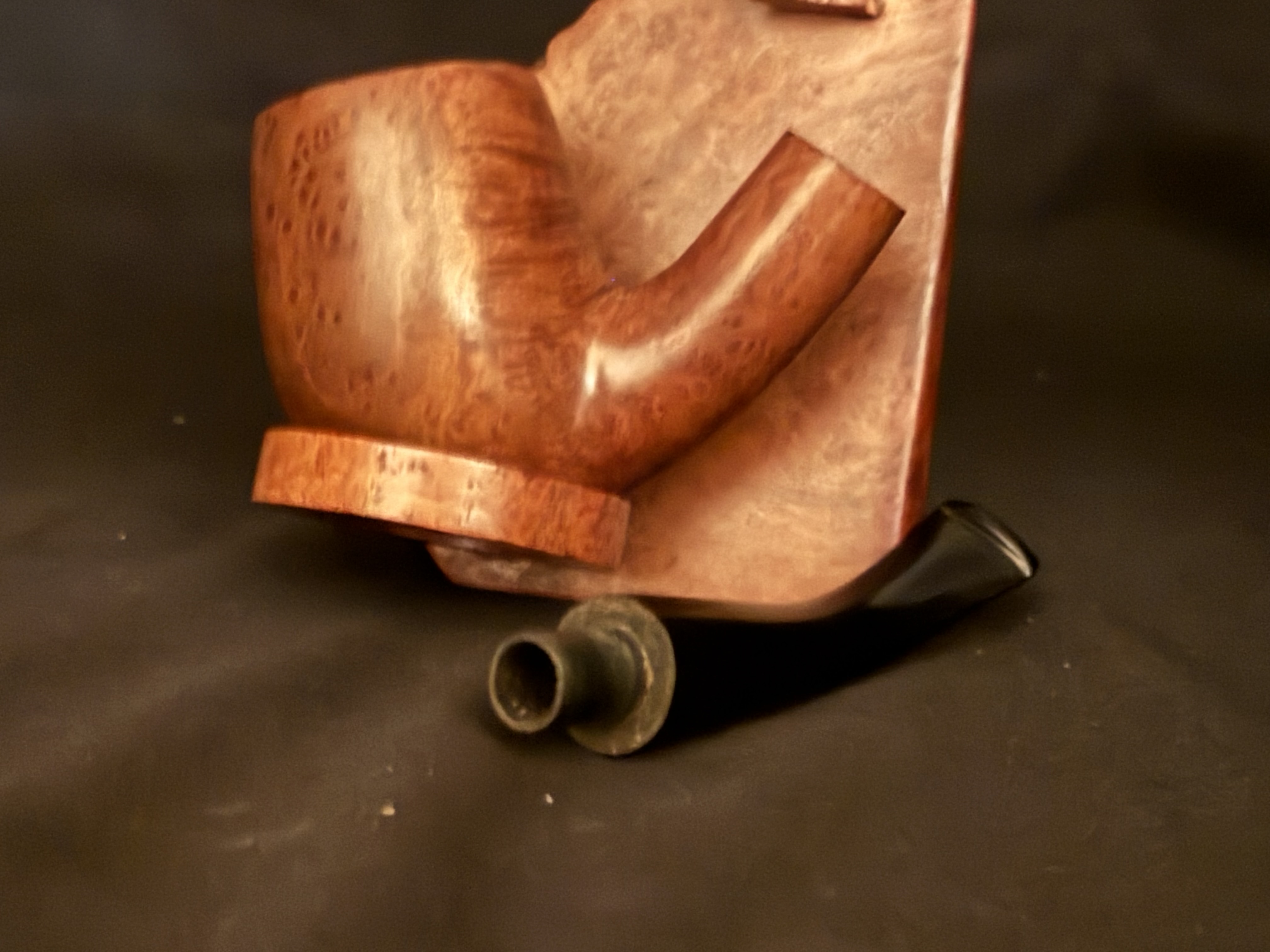Naturel Bent Lare Billiard Vulcanite Filter Estate Pipe 9