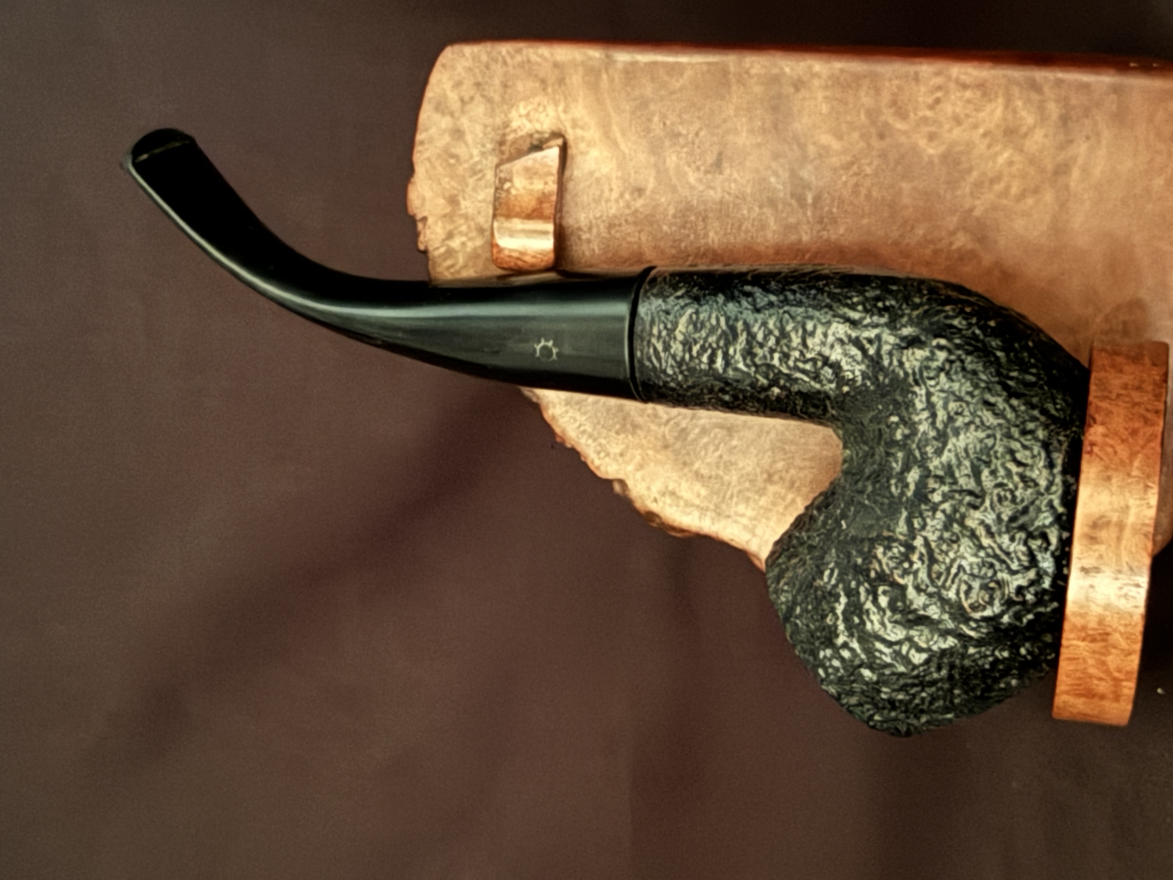Oldenkott Nicofry 518 Dark Sandblast Bent Billiard Estate Pipe