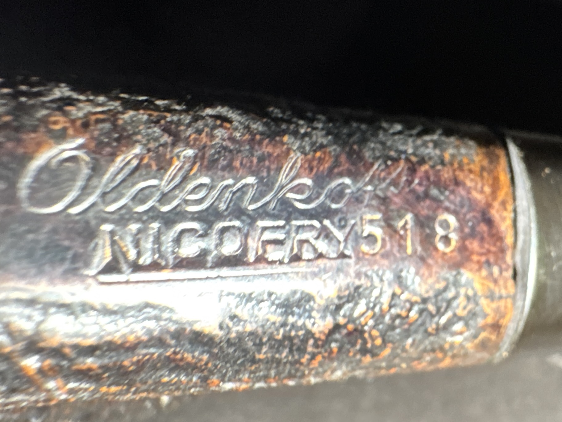 Oldenkott Nicofry 518 Dark Sandblast Bent Billiard Estate Pipe 10