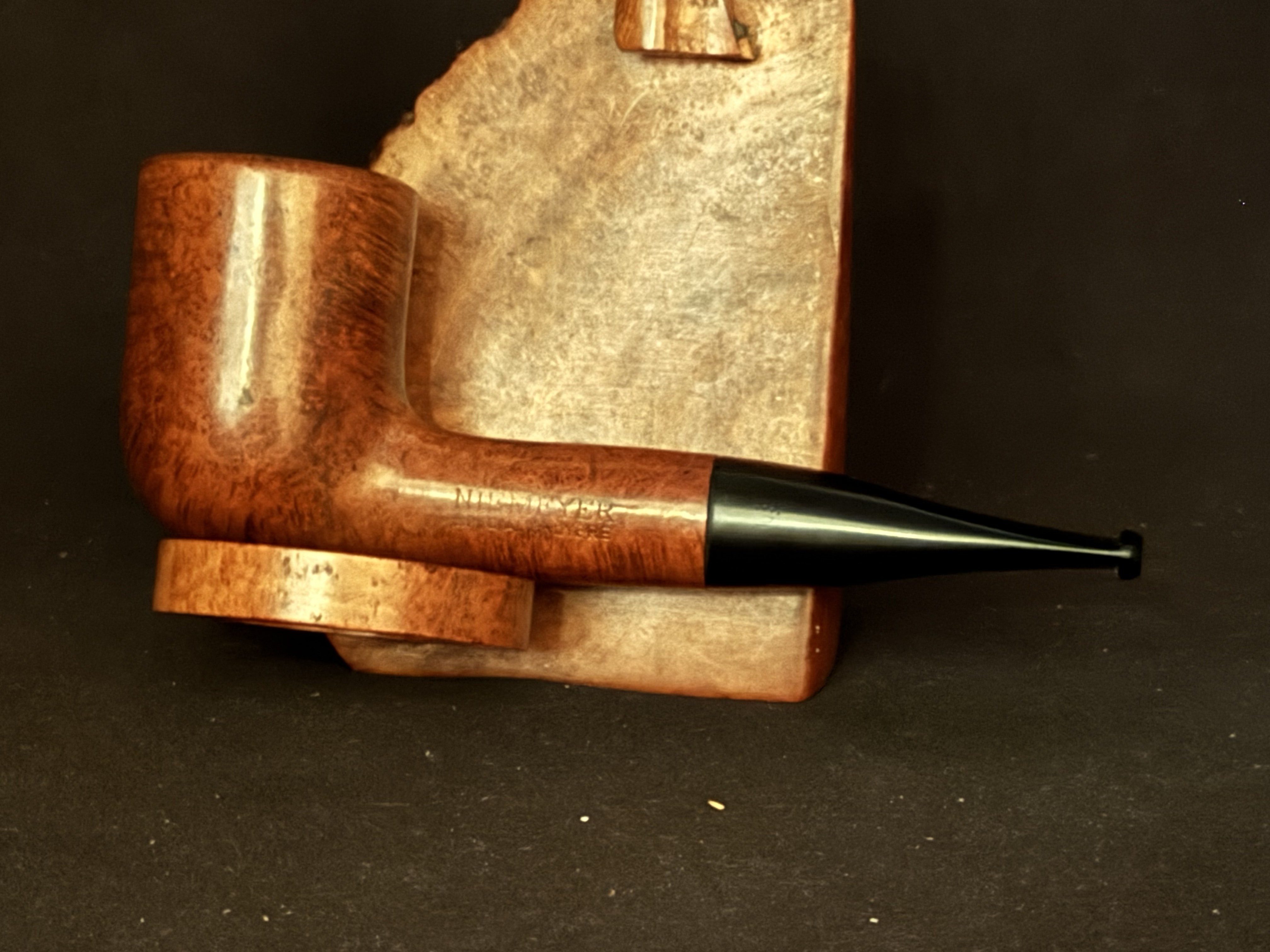 Niemeyer Special Bruyere Short Chubby Billiard Smooth Briar Vulcanite Estate Pipe 9mm 3