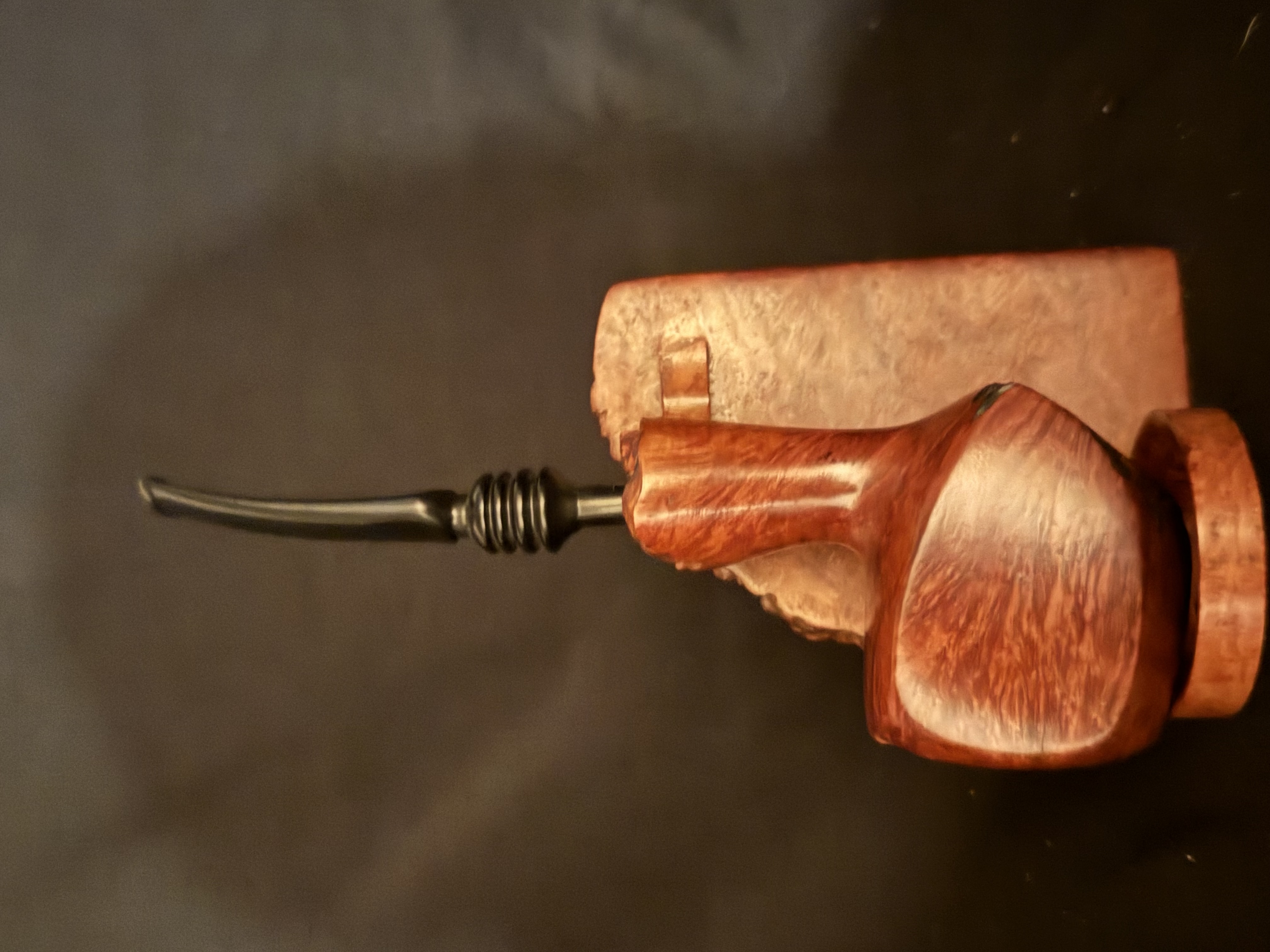 Nording Danmark 4 Really Rare Nording Paneled Briar Plateau Finish Estate Pipe