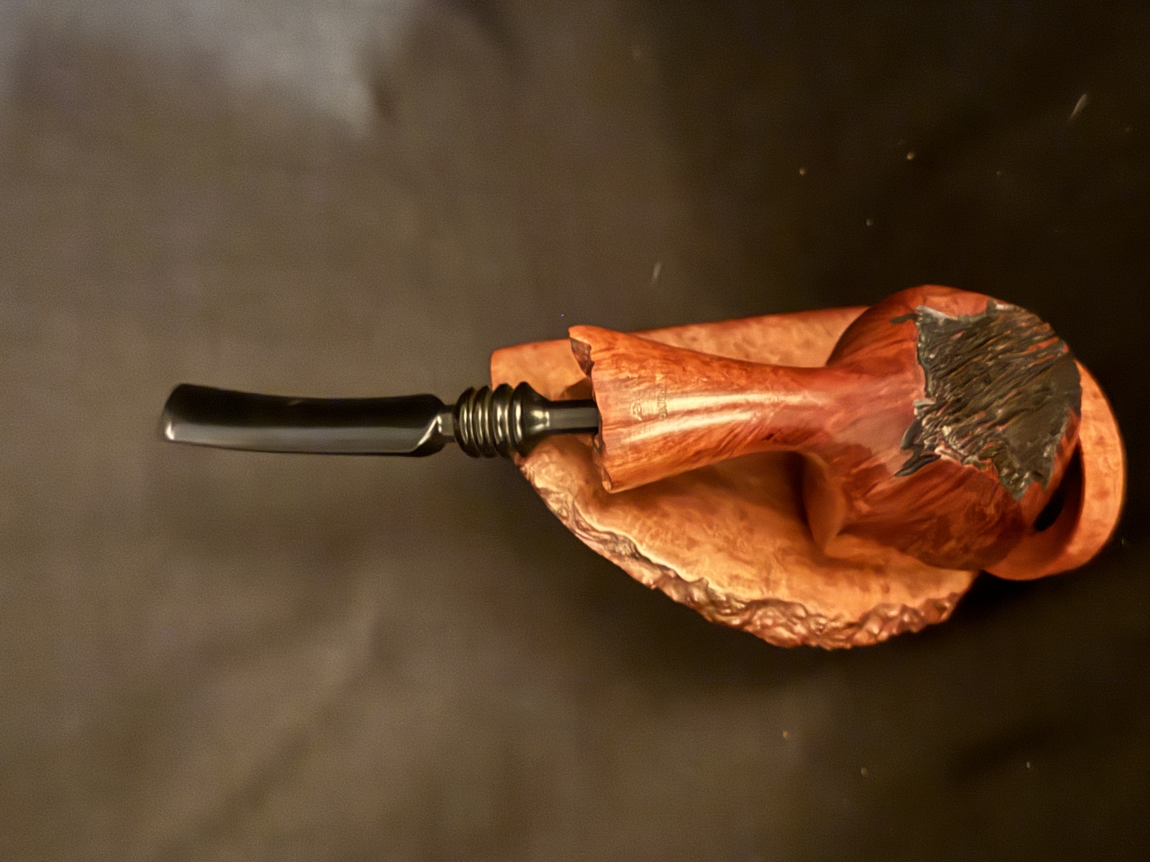 Nording Danmark 4 Really Rare Nording Paneled Briar Plateau Finish Estate Pipe 3