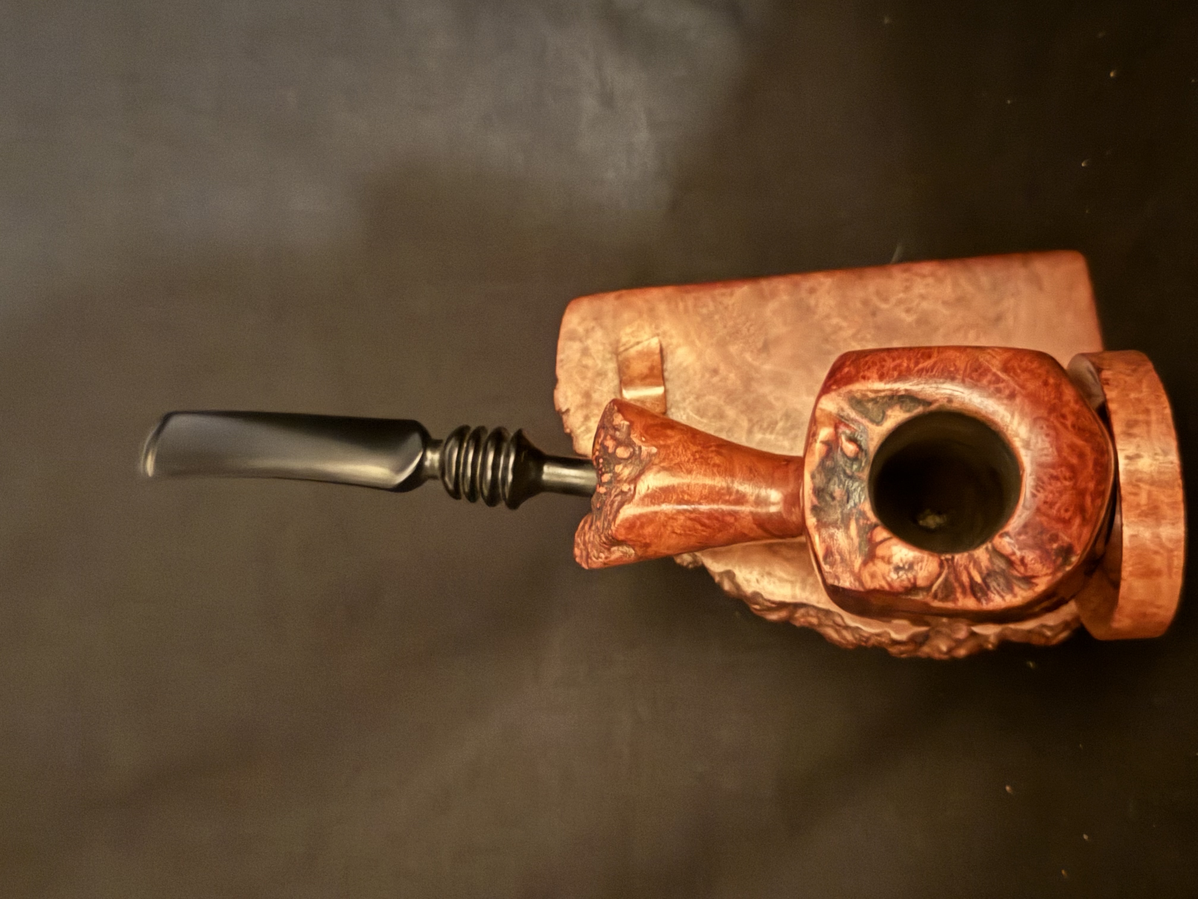 Nording Danmark 4 Really Rare Nording Paneled Briar Plateau Finish Estate Pipe 4