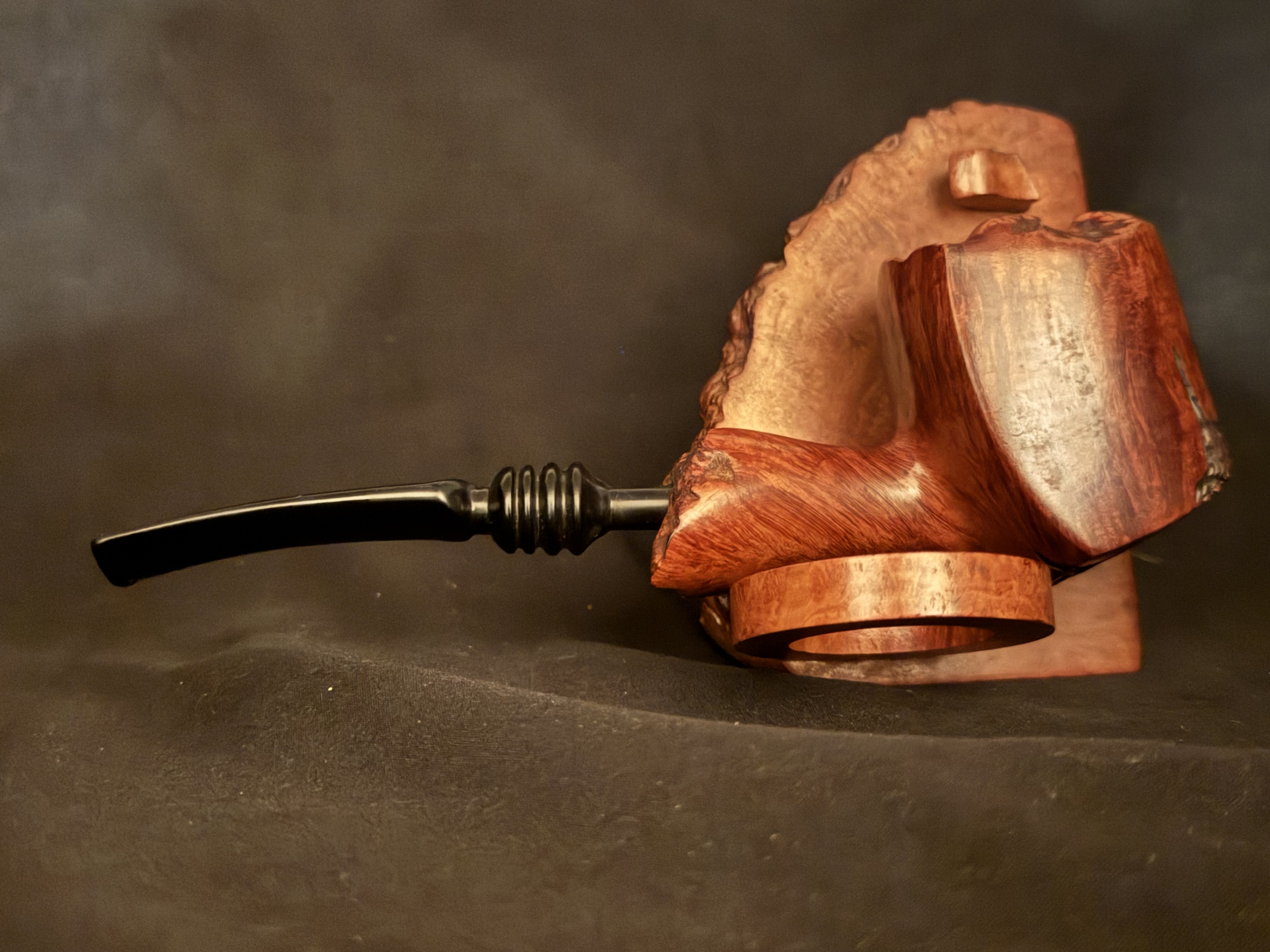 Nording Danmark 4 Really Rare Nording Paneled Briar Plateau Finish Estate Pipe 6