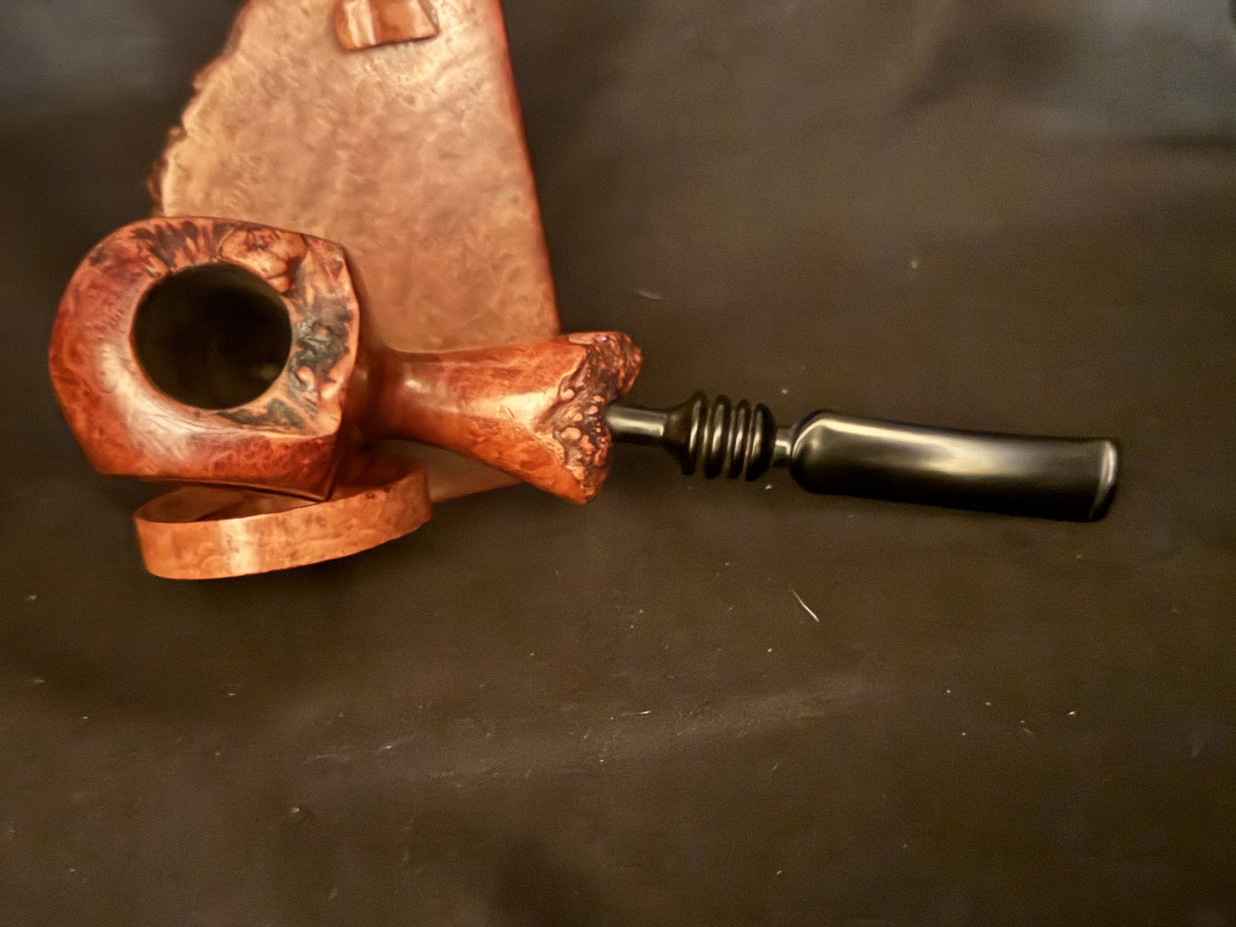 Nording Danmark 4 Really Rare Nording Paneled Briar Plateau Finish Estate Pipe 7