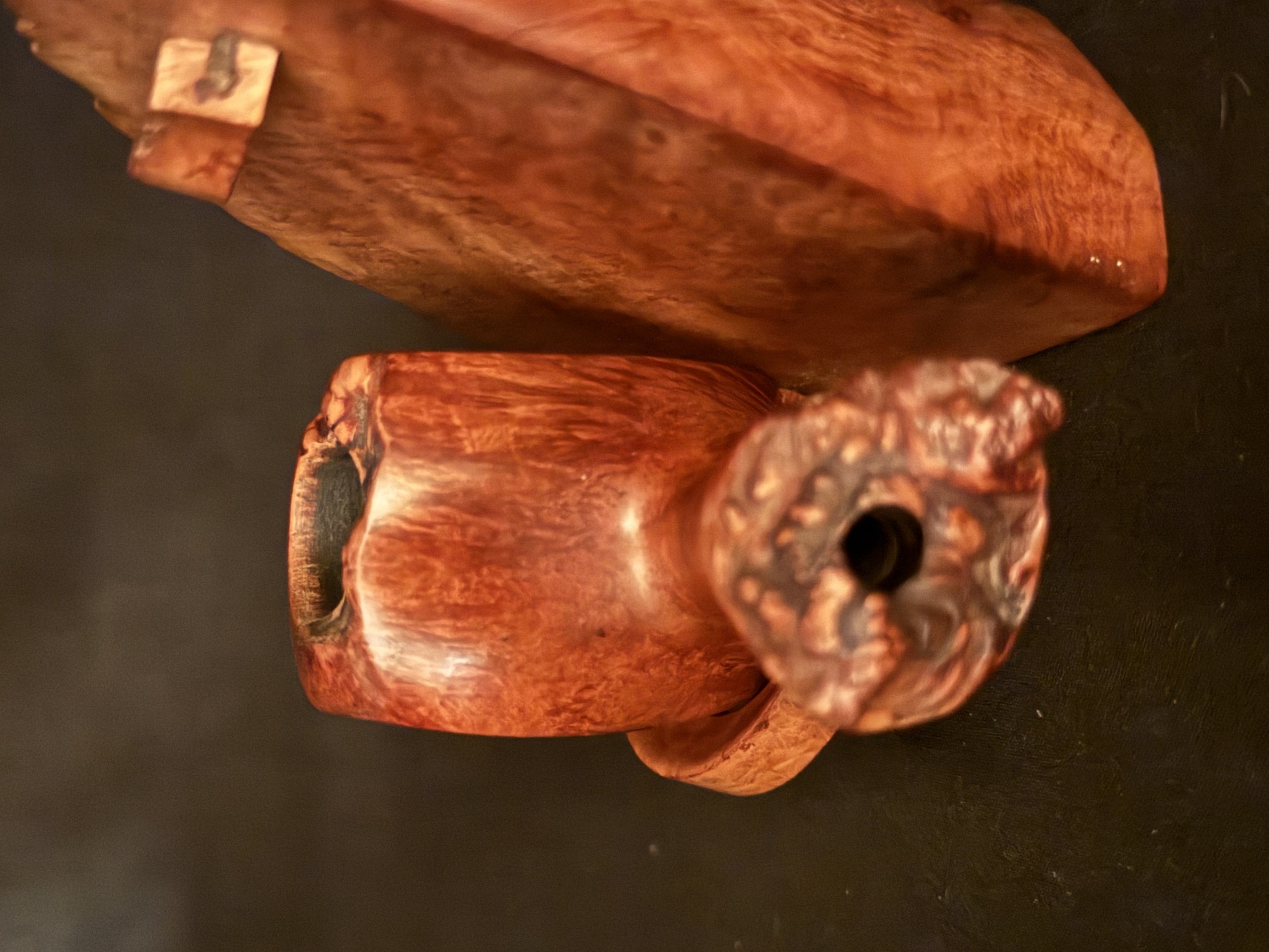 Nording Danmark 4 Really Rare Nording Paneled Briar Plateau Finish Estate Pipe 16
