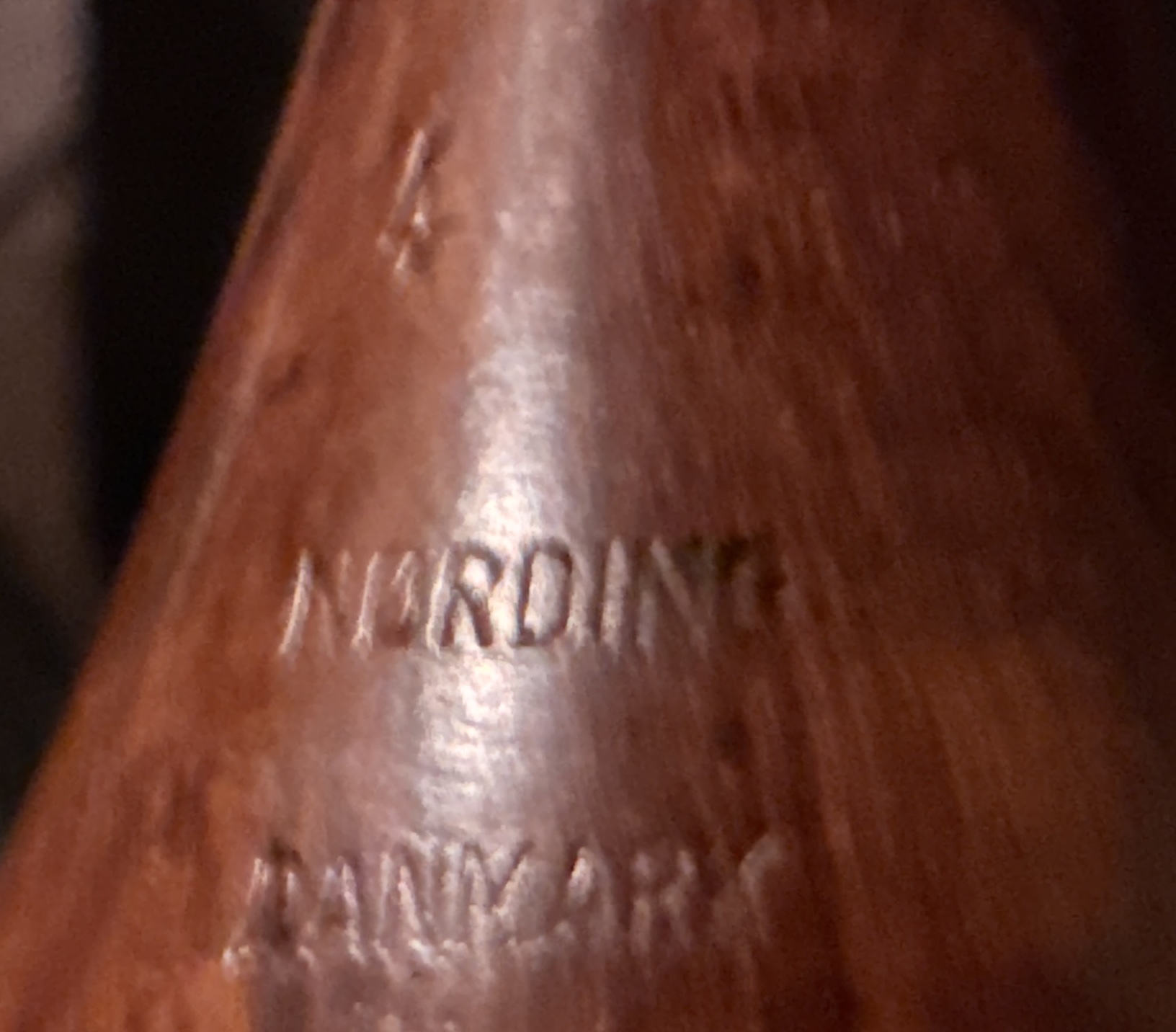 Nording Danmark 4 Really Rare Nording Paneled Briar Plateau Finish Estate Pipe 18