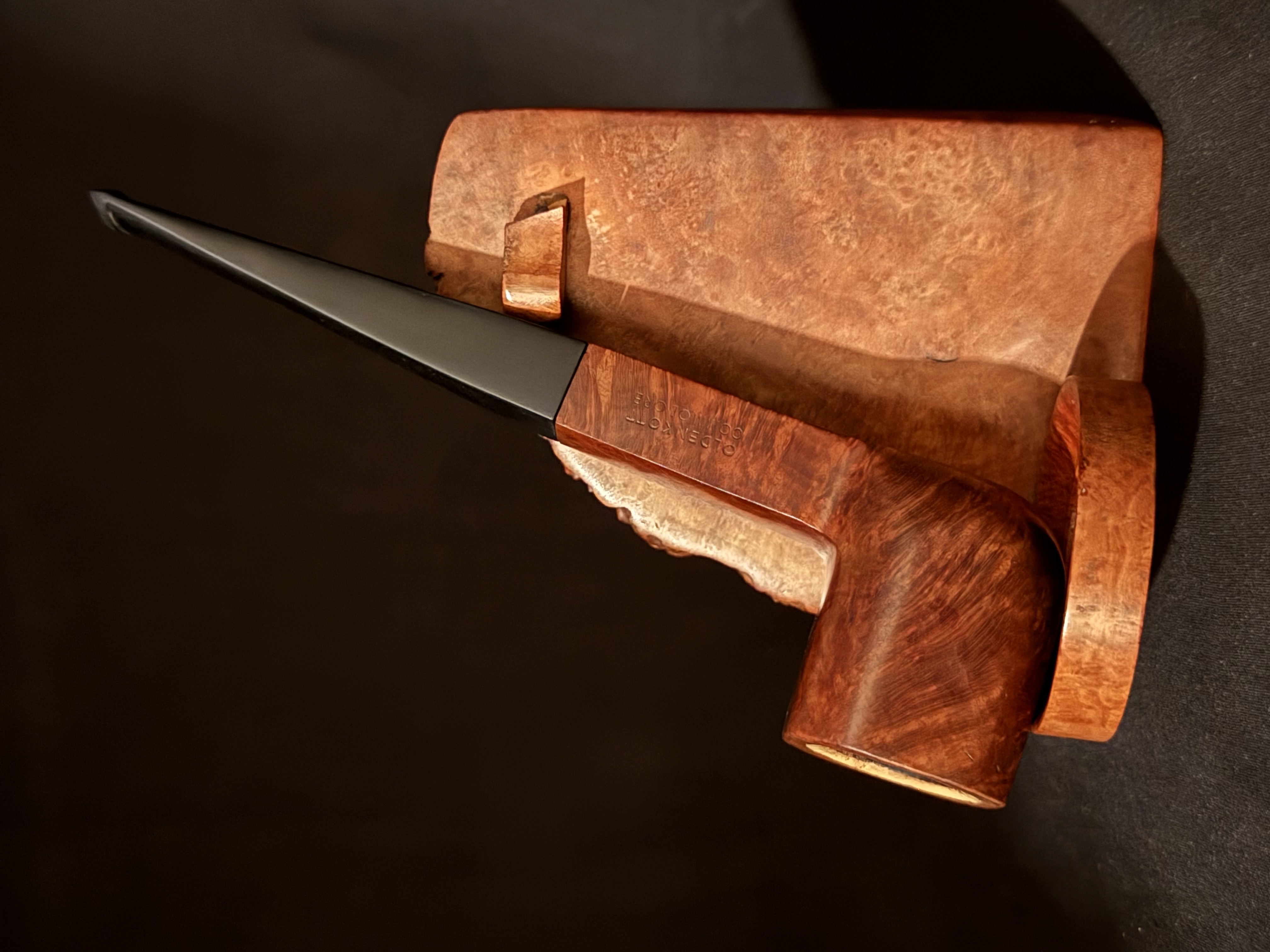 Oldenkott Commodore (09) Echt Naiun Meerschaum Straight Paneled Estate Pipe 2