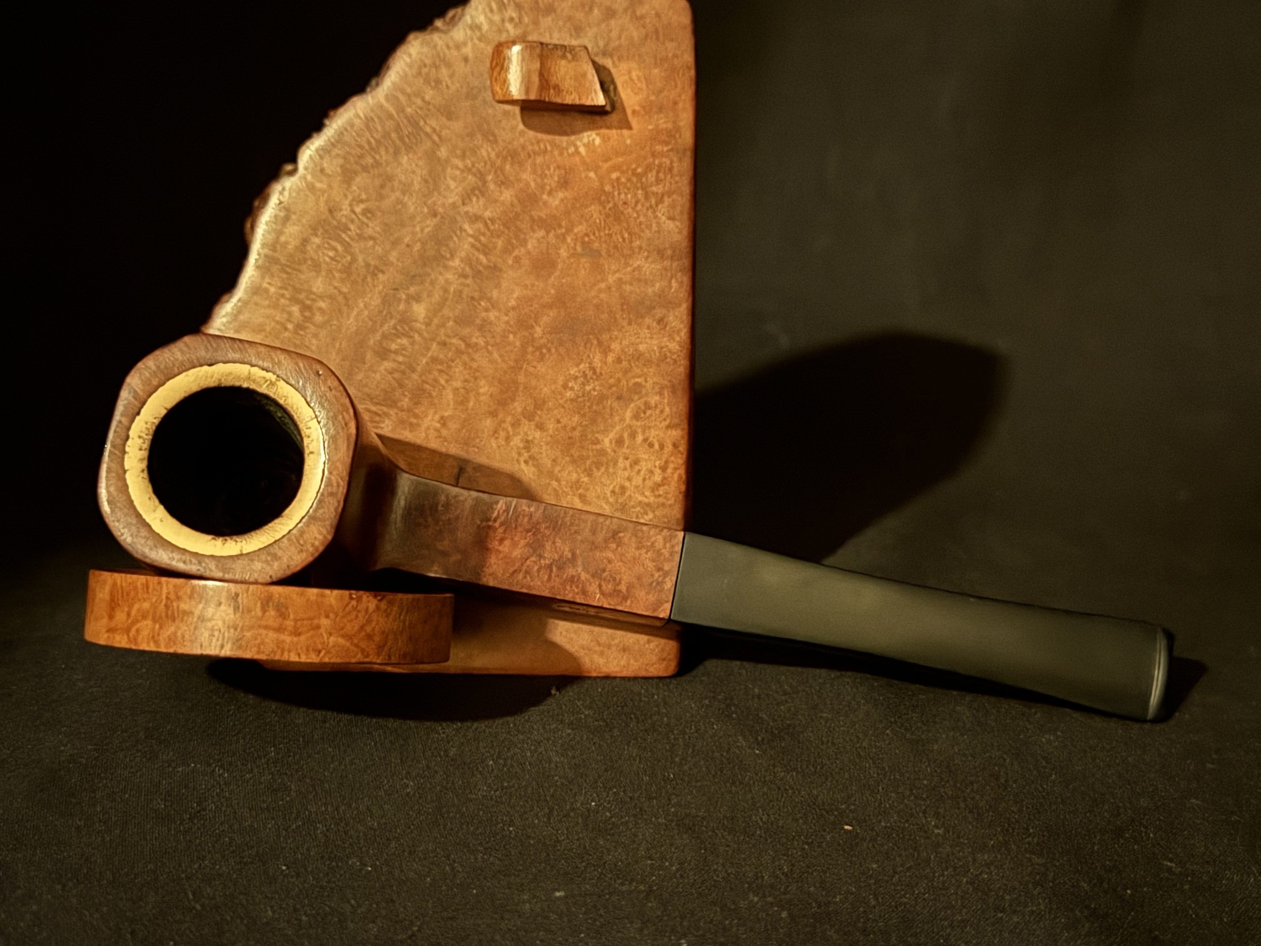Oldenkott Commodore (09) Echt Naiun Meerschaum Straight Paneled Estate Pipe 4